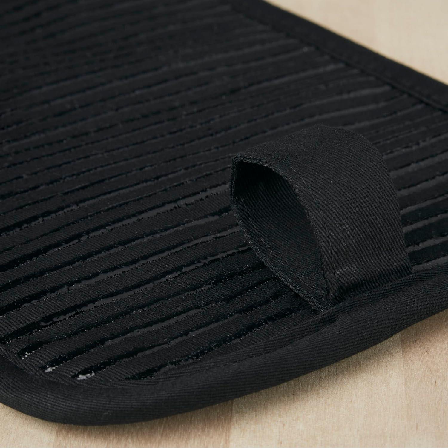 Soportes para Ollas KitchenAid 2 Piezas 17.78x25.4cm Plata/Negro