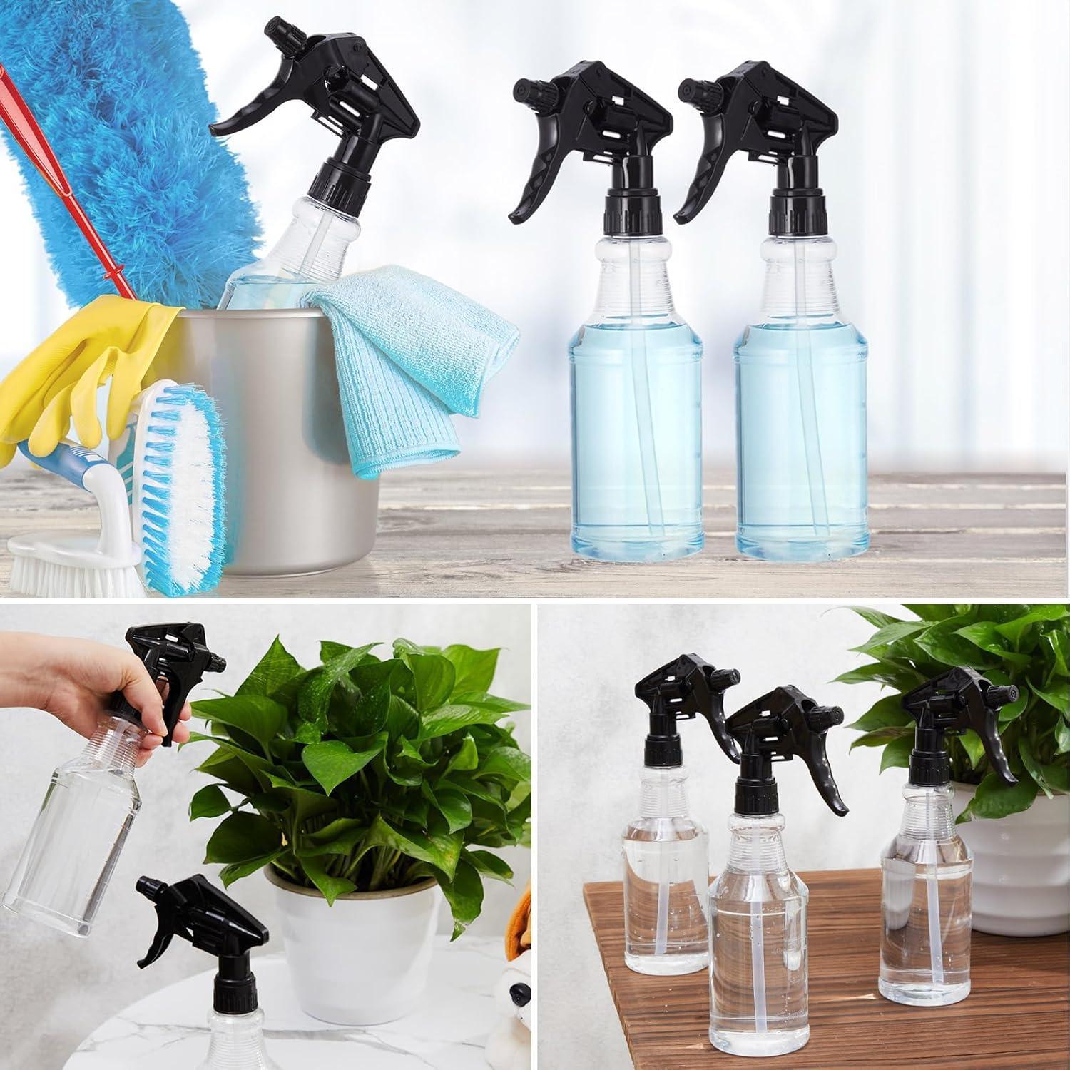 Eccliy 20 Botellas de Spray Vacías 500 ml con Boquilla Ajustable