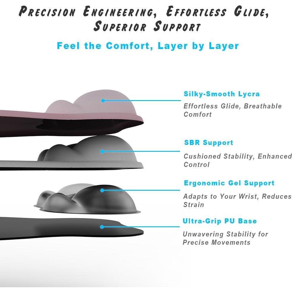 Alfombrilla de Ratón Ergonómica DEMON CHEST con Soporte de Gel