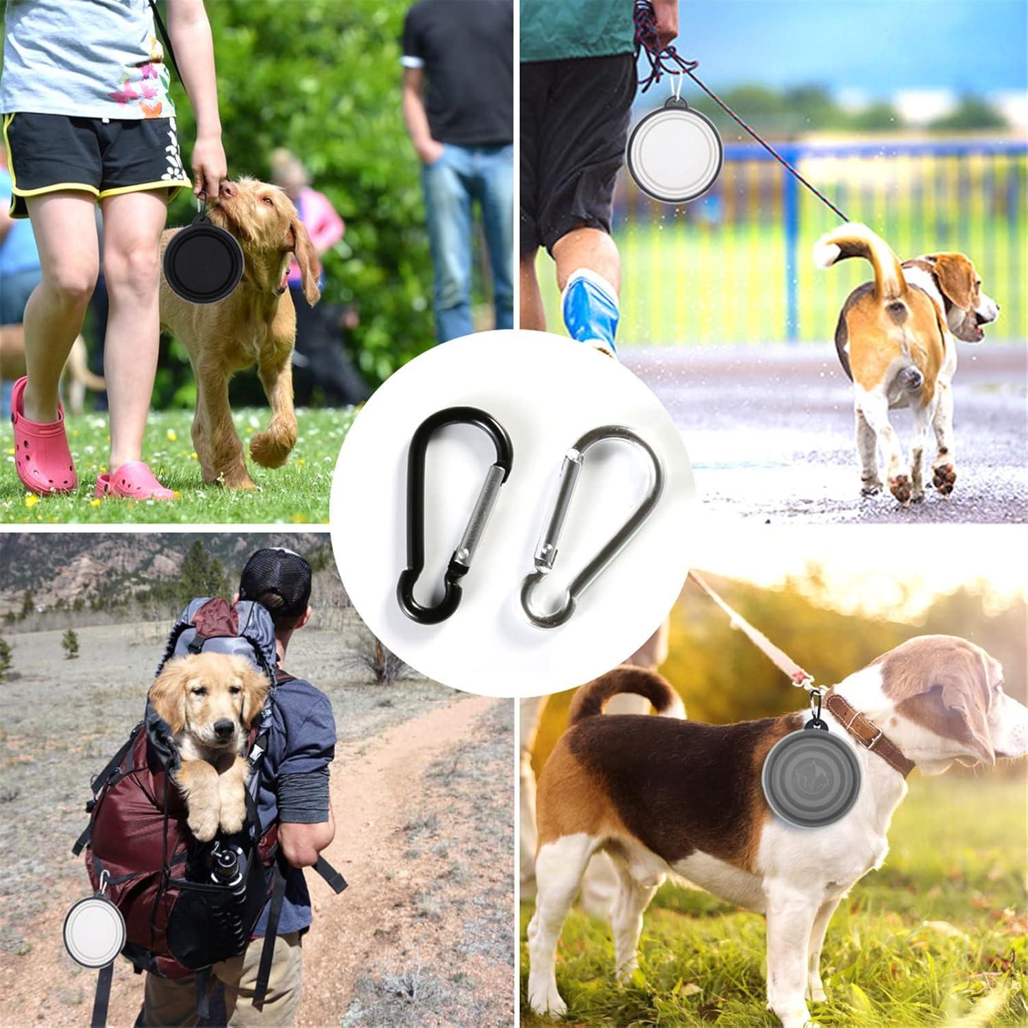 Cuencos Plegables para Perros SLSON - 2 Unidades 350 ml