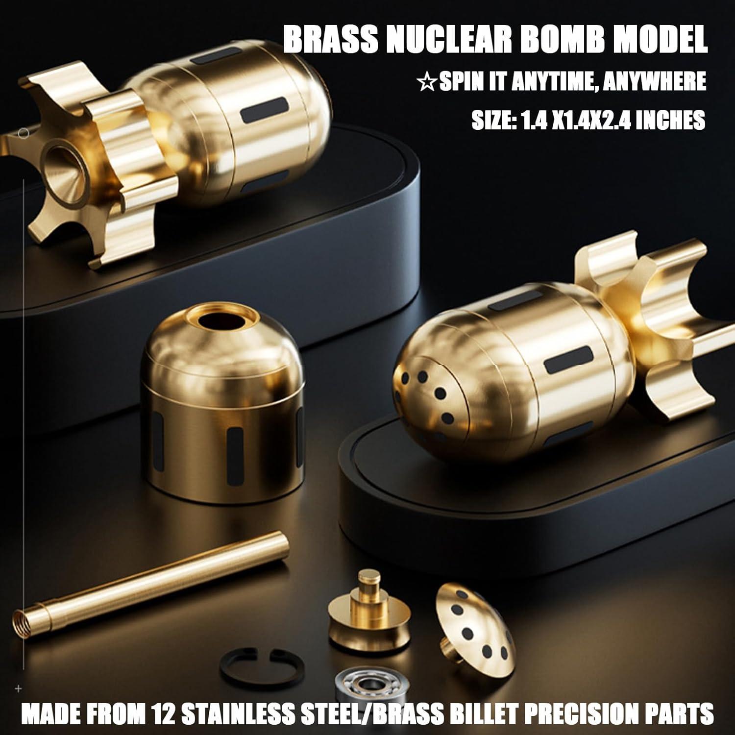 Spinner Antiestrés YJPPDD Bomba Atómica Metálica 198g