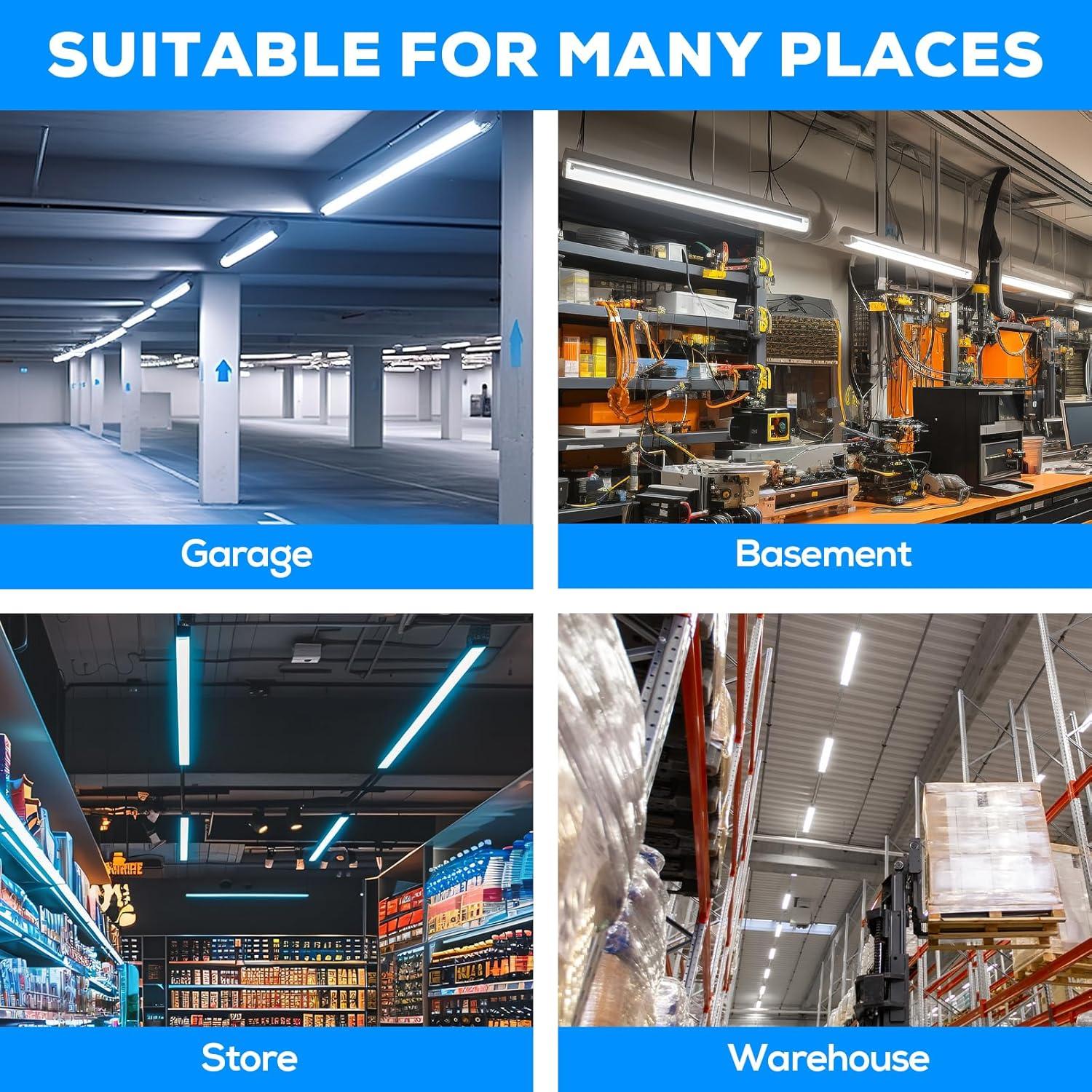 Luz de Tira LED Lineal 4 Pies rgbylediison 30W-70W Regulable