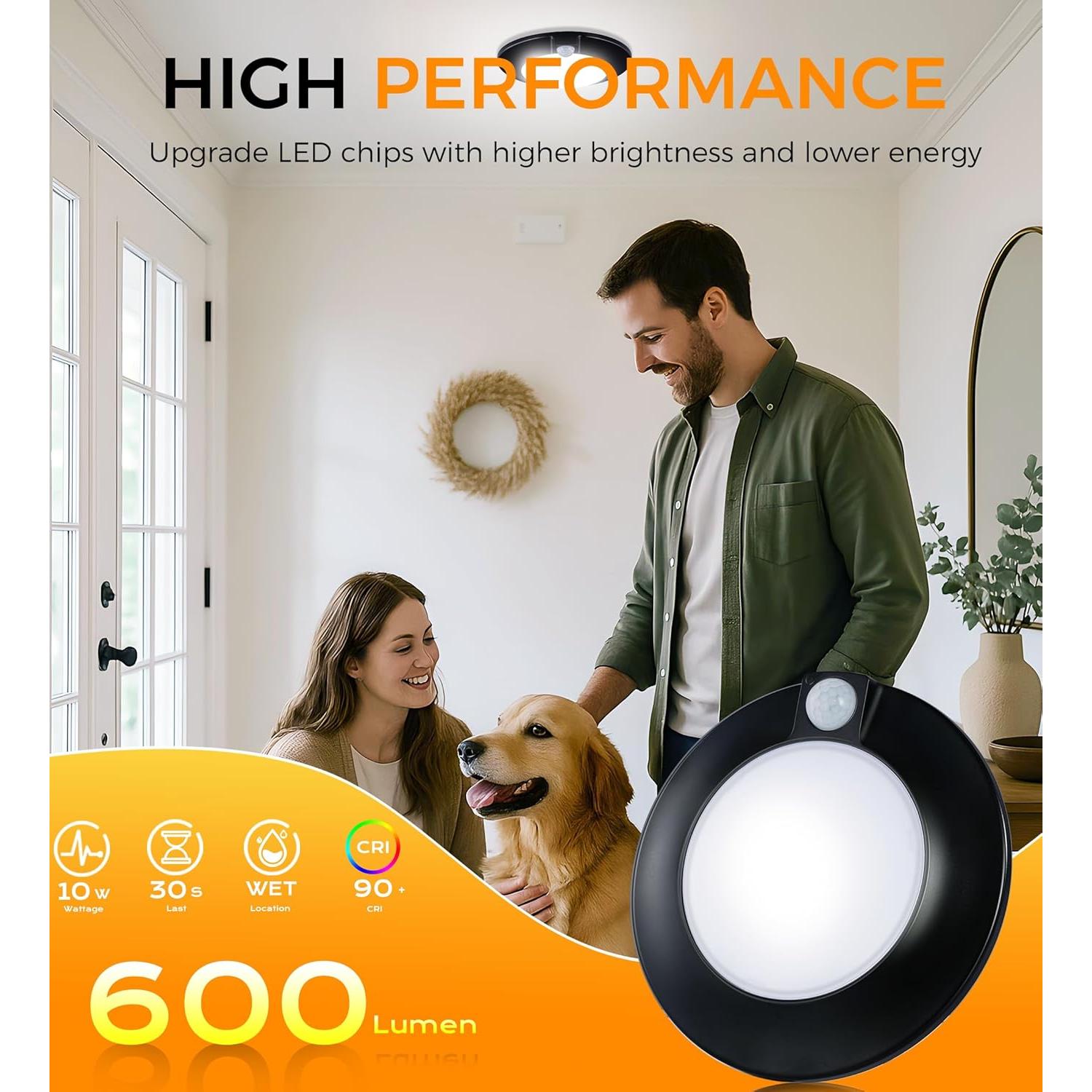 Luz de Techo LED Cloudy Bay con Sensor de Movimiento 10W