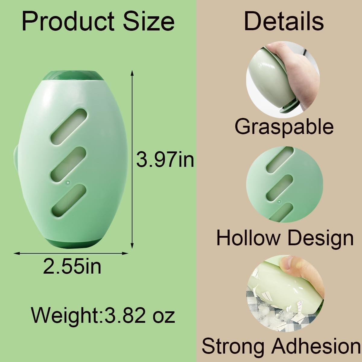 Rodillo de Pelusa Reutilizable ZLY Verde 16.43x25.57cm