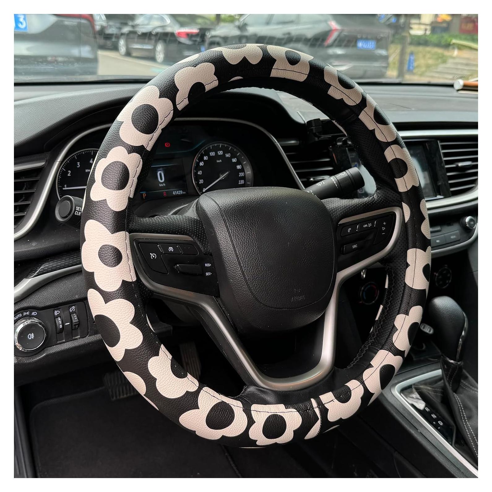 Cubierta de Volante Naxizo 15" Cuero Microfibra Antideslizante