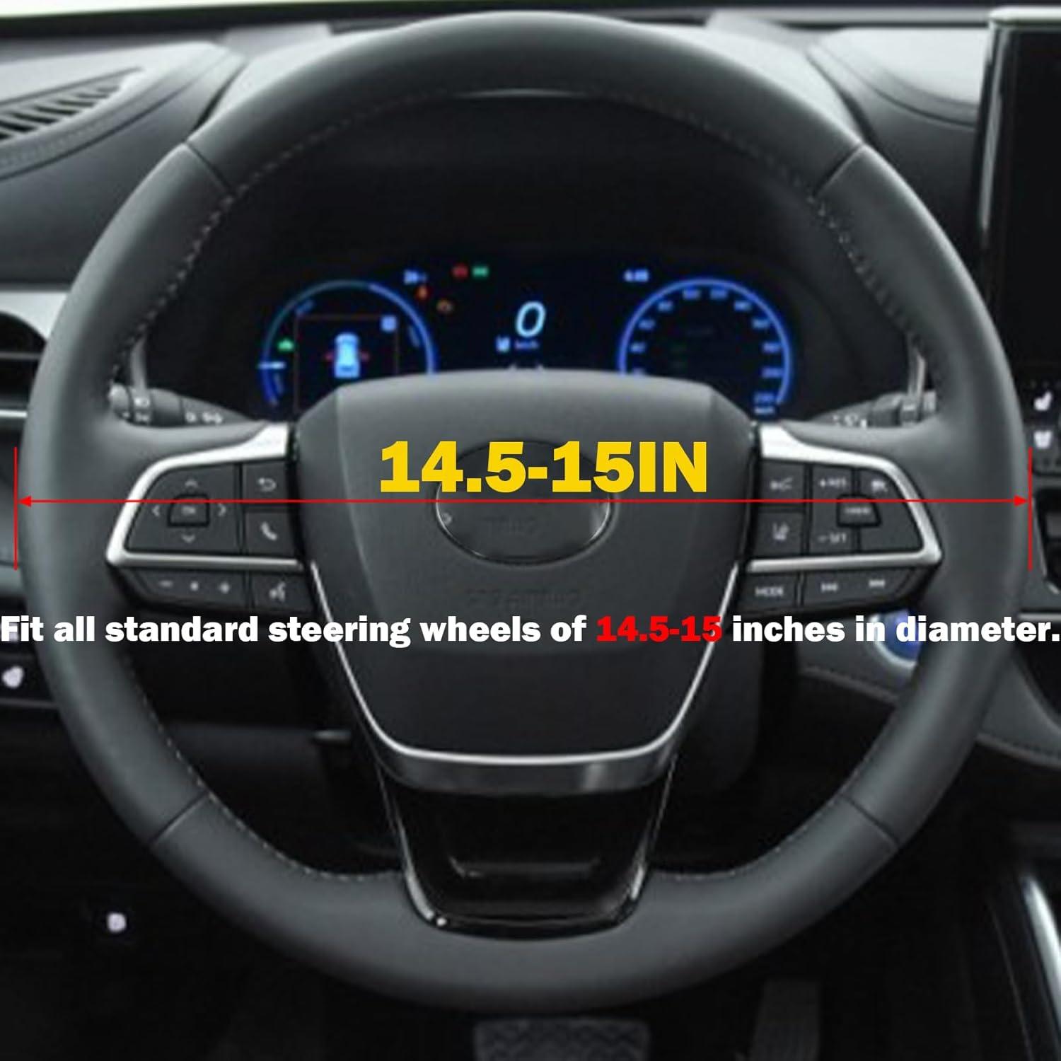 Cubierta de Volante Naxizo 15" Cuero Microfibra Antideslizante