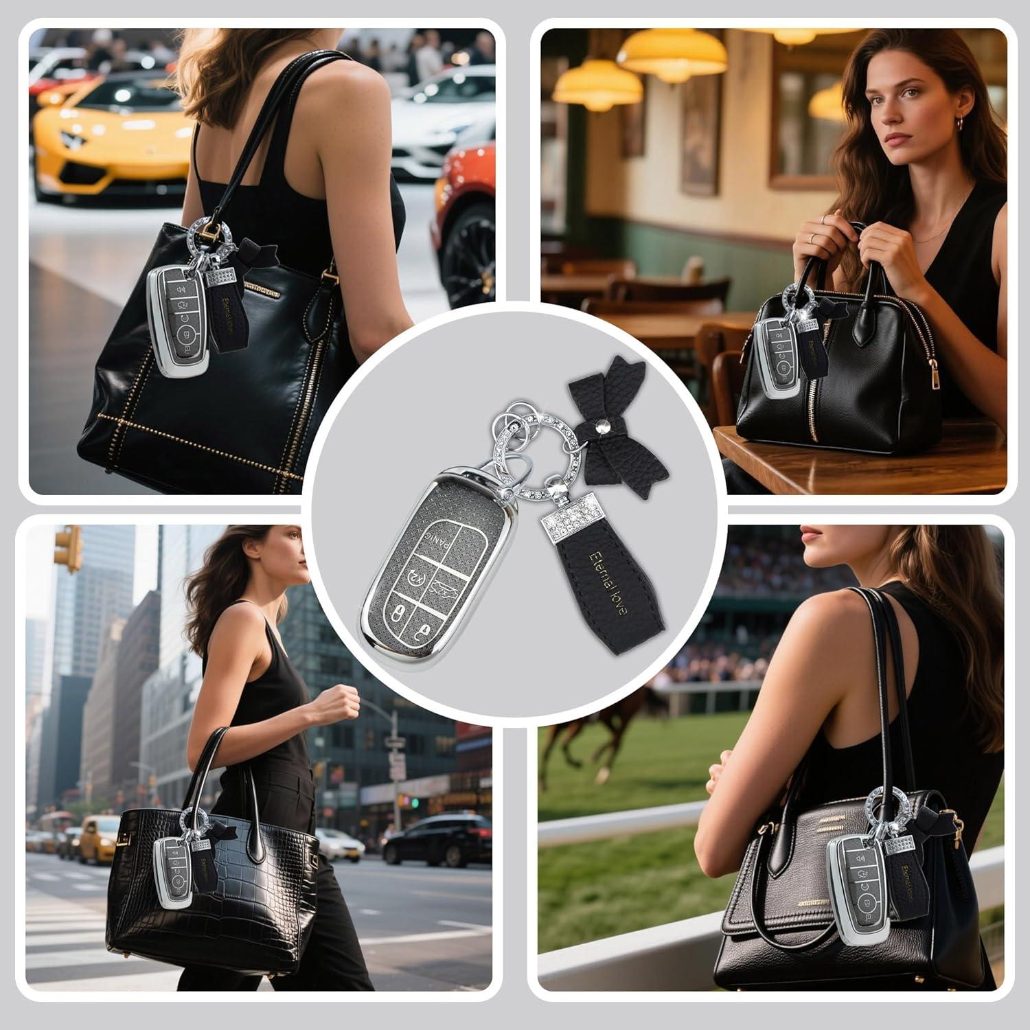 Cubierta de Llave Simocky para Jeep Grand Cherokee - Negro