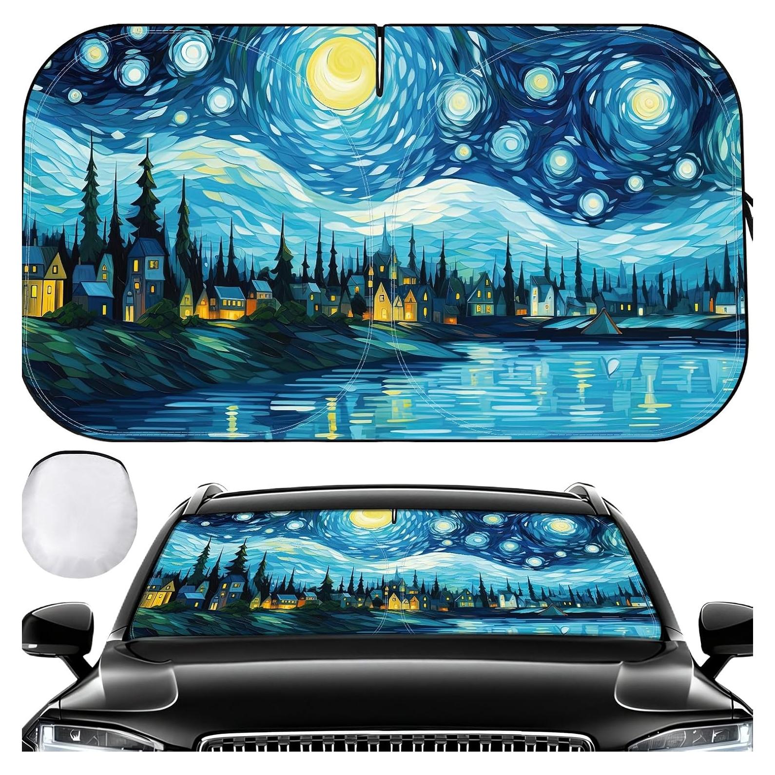 Sombra Solar Plegable Fauson para Parabrisas Coche 139.7x81.3cm