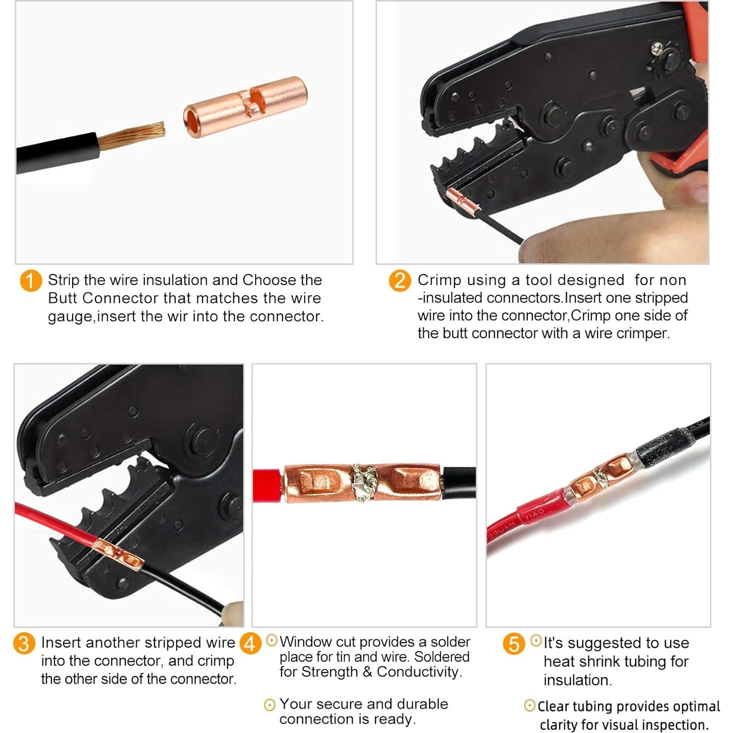 Conectores de Empalme de Cobre Puro SVAAR 12-10 AWG 100PCS