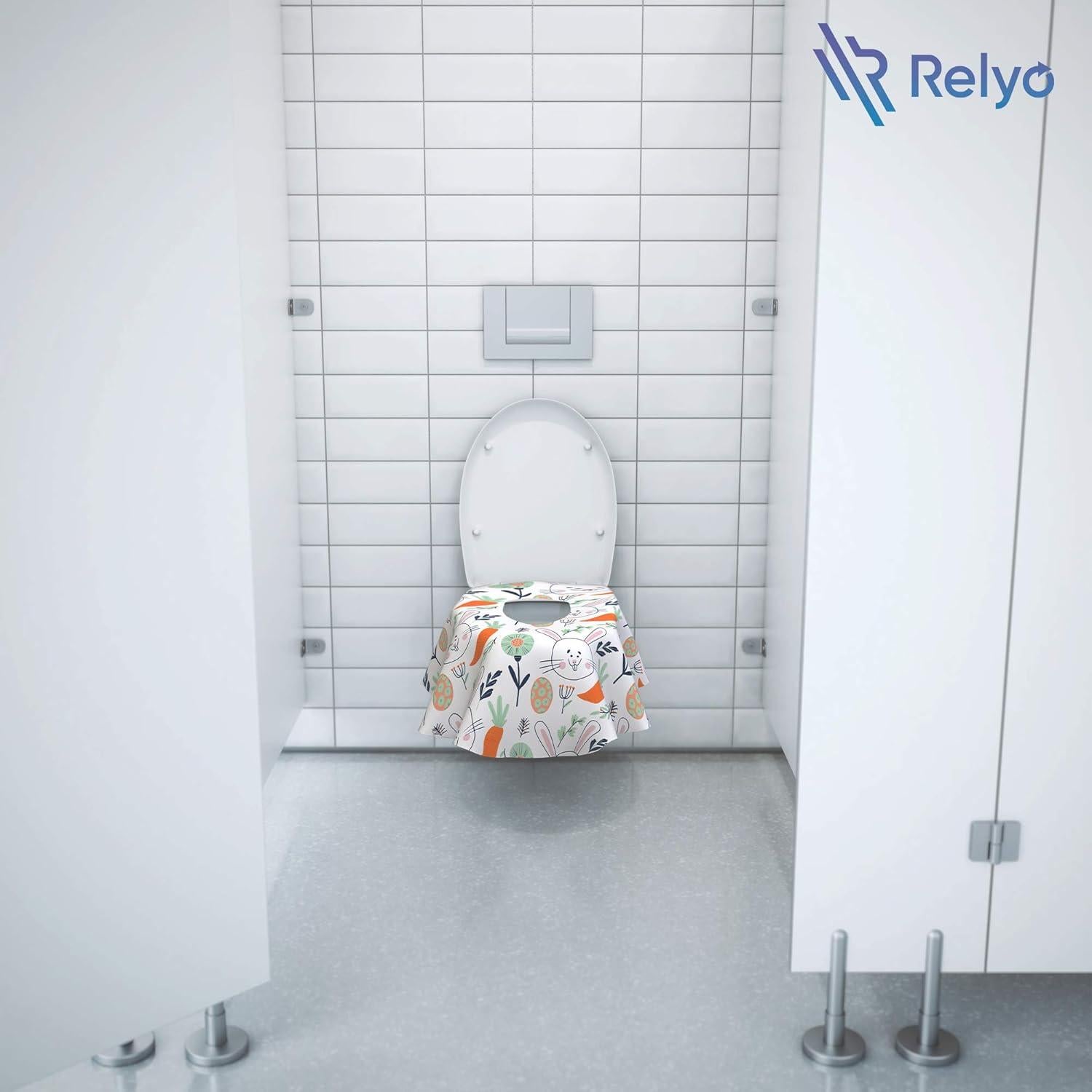 Disposable Toilet Seat Cover for Travel – 20 Pack with Covers Wrapped in Sets of 2, Non-Flushable Liners, Fits Most Seats – Kids, Toddlers, Adults