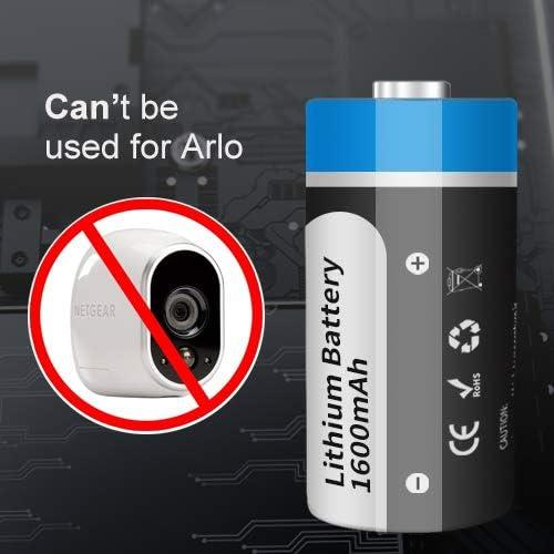 Baterías de Litio CR123A 3V AHJ Paquete de 4 1600mAh