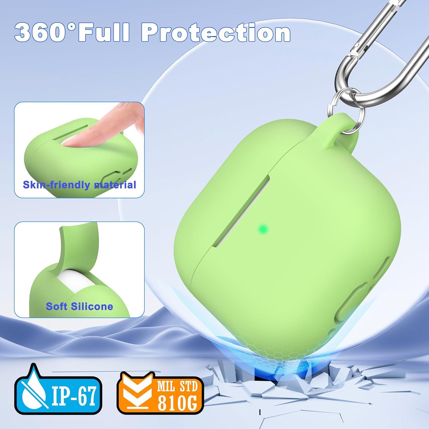 Funda de Silicona para AirPods 4ta Gen MHYALUDO Aguacate