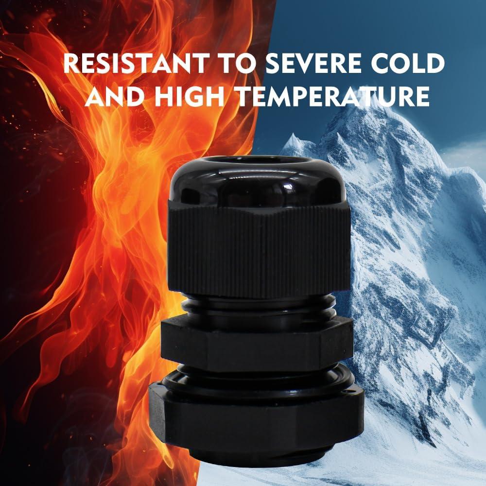 Kit de Conectores de Cable NPT 1/4" 12PCS YQMIGU Impermeables