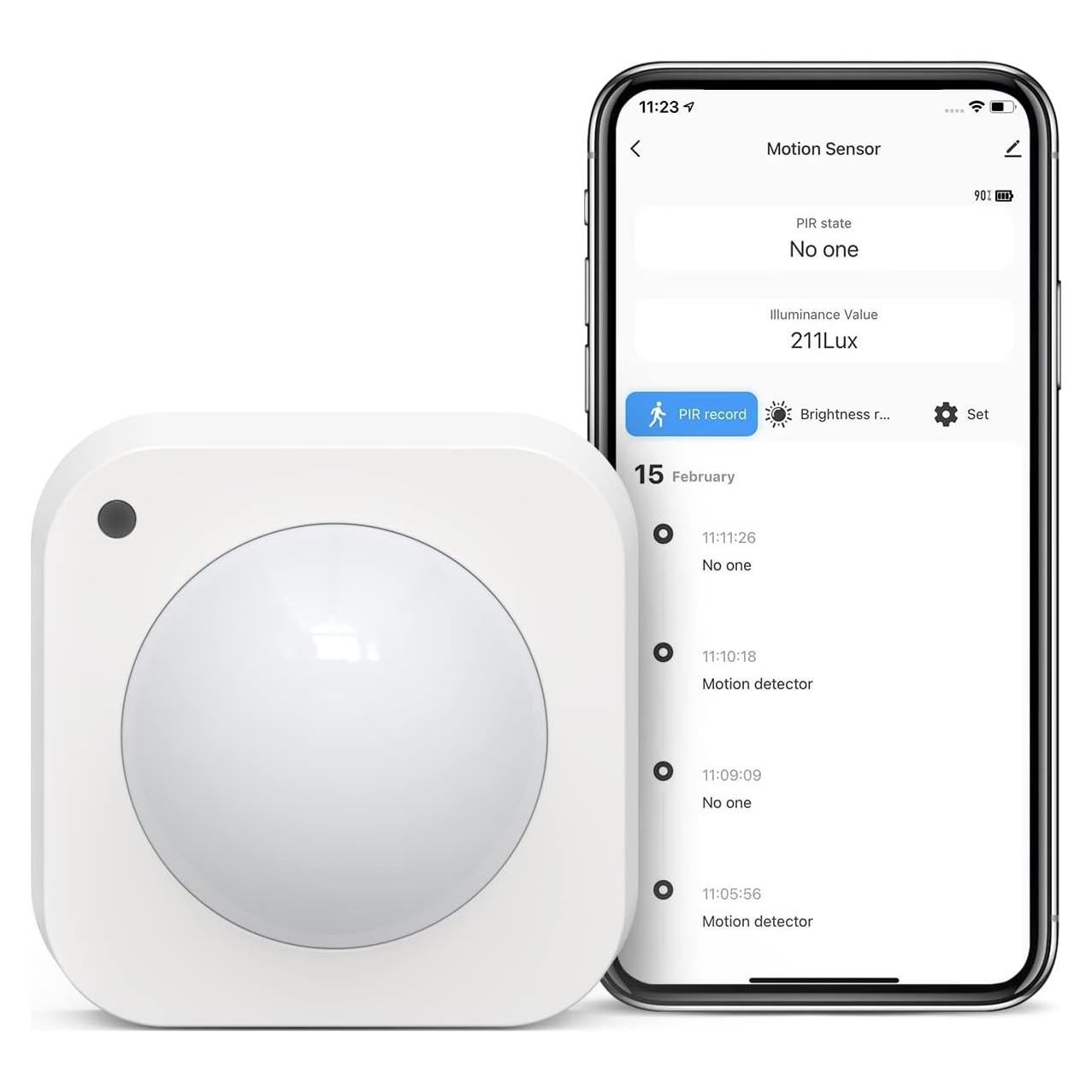 Sensor de Movimiento Zigbee TREATLIFE para Alarma y Automatización
