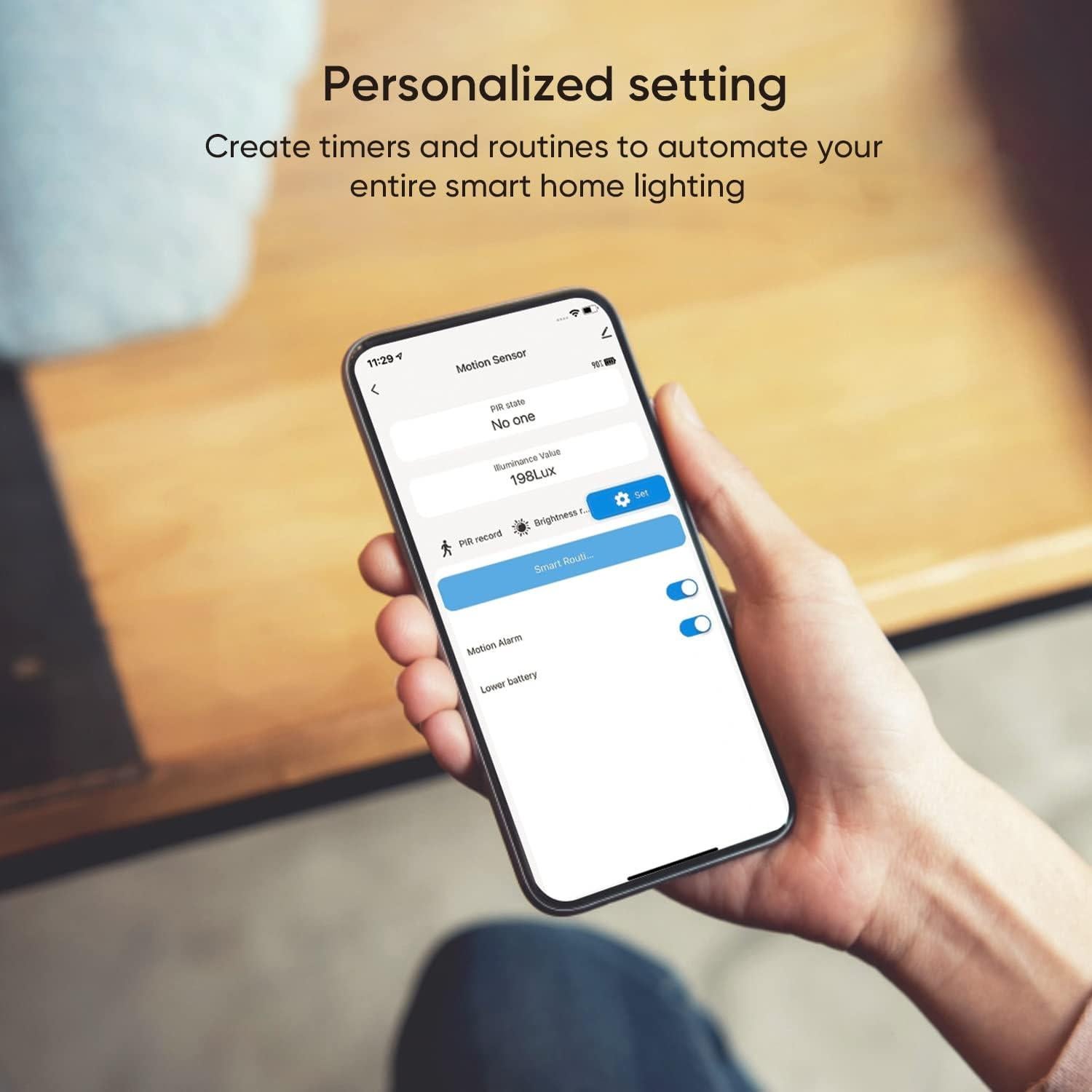 Sensor de Movimiento Zigbee TREATLIFE para Alarma y Automatización