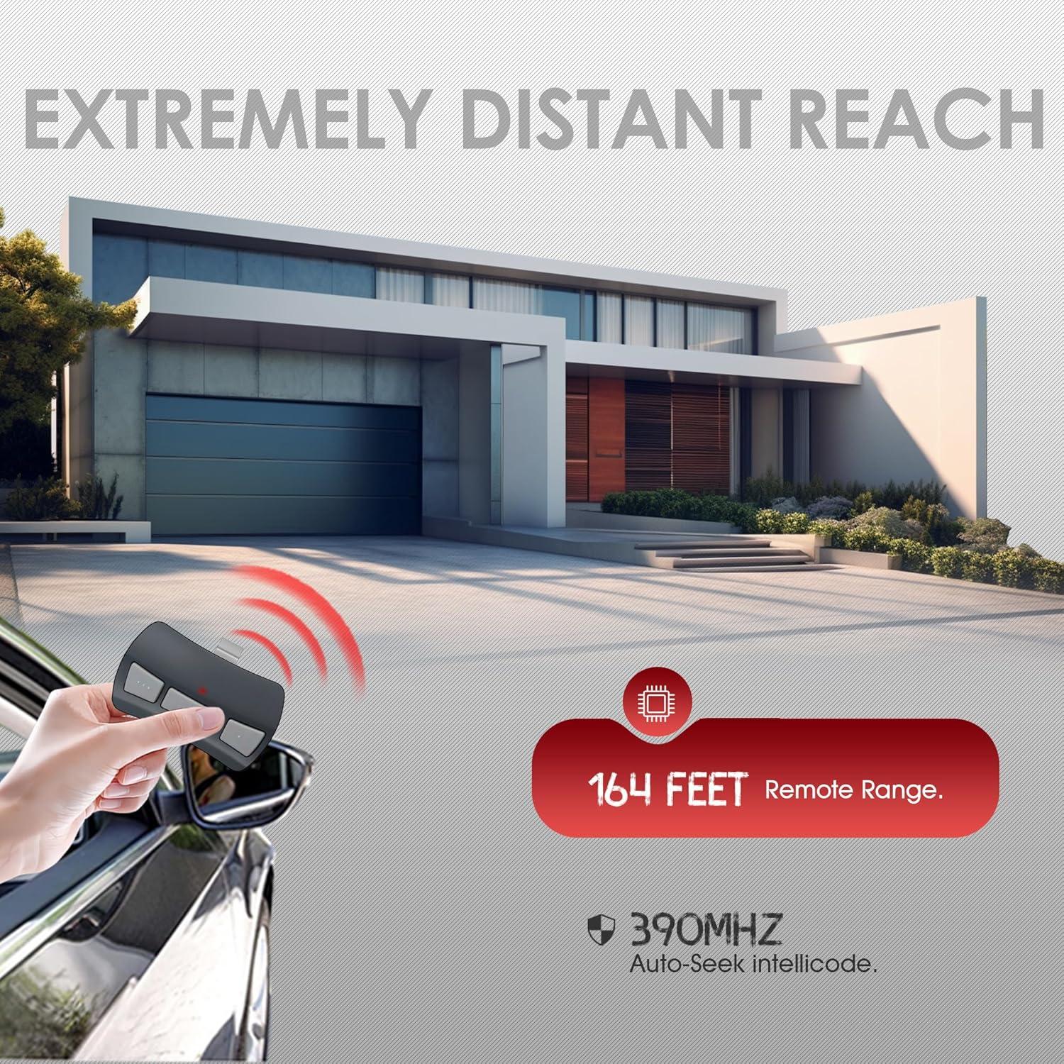 Control Remoto Genie GITR-3 para Puerta de Garaje - 3 Años Garantía