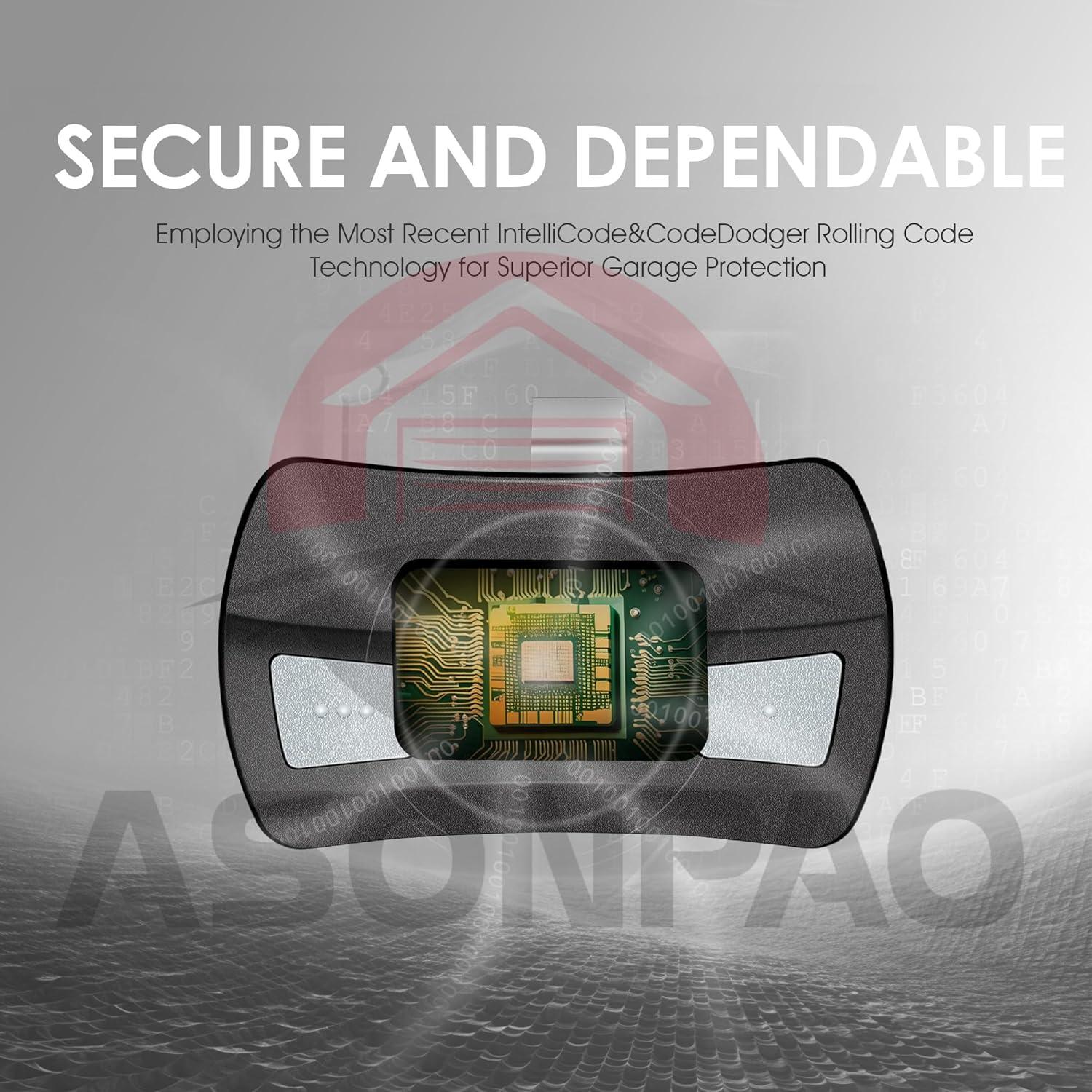 Control Remoto GITR-3 para Puerta de Garaje Genie - 3 Años Garantía