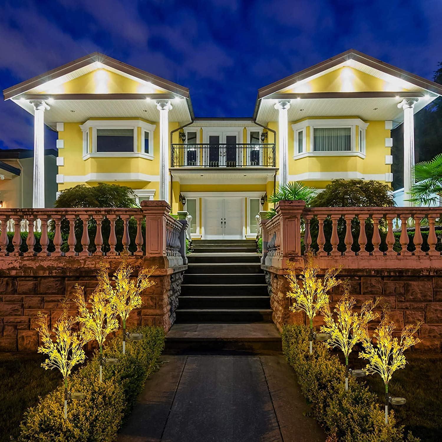 Luces Solares Decorativas Neporal 2PK - Flores Doradas Impermeables