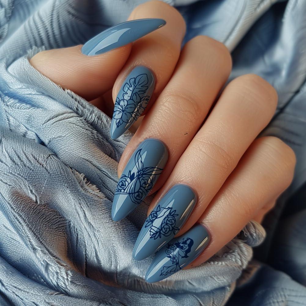 Plantillas de Arte de Uñas PH PandaHall - 5 Piezas Sirena