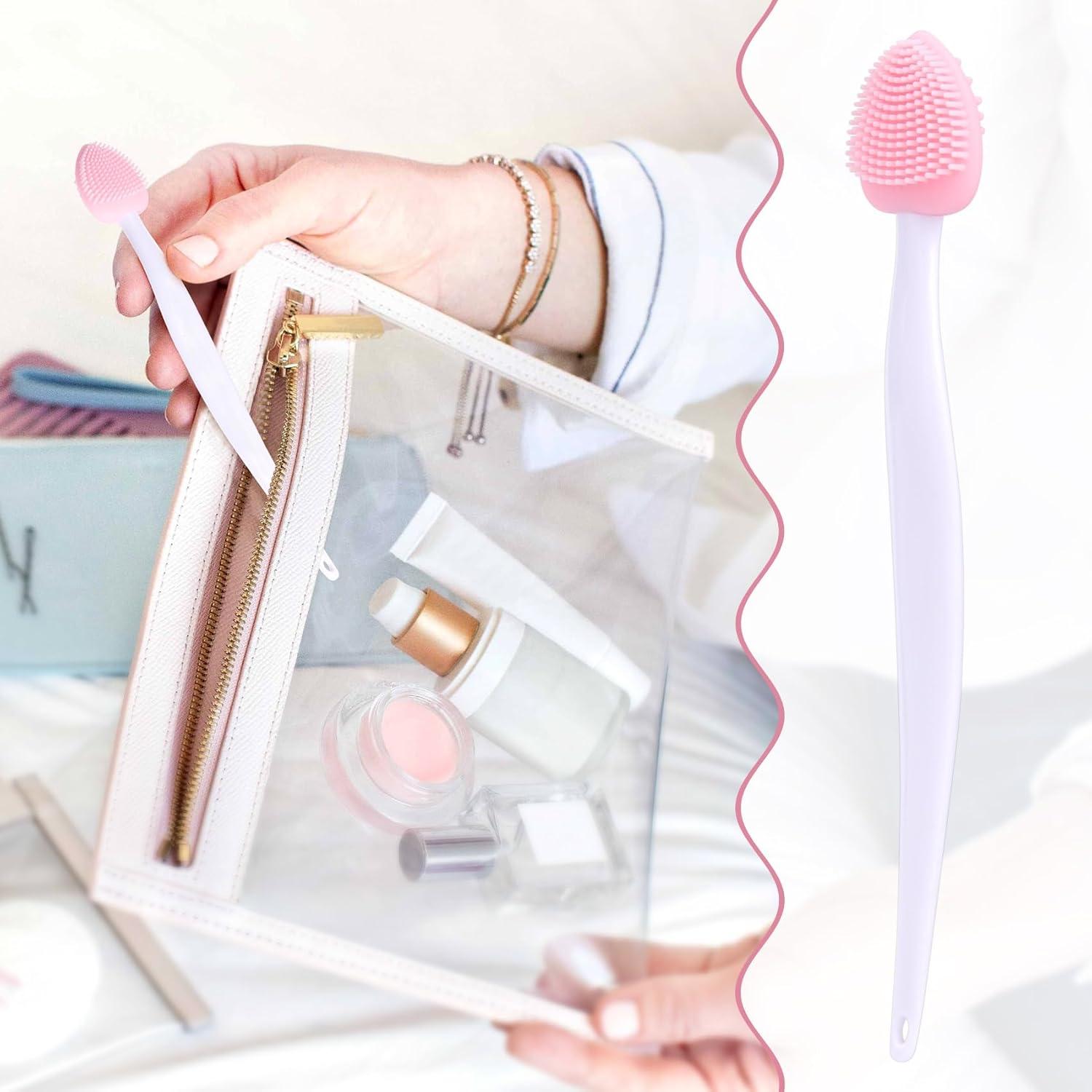 4 Cepillos Exfoliantes de Labios Mxxipp Silicona Doble Cara