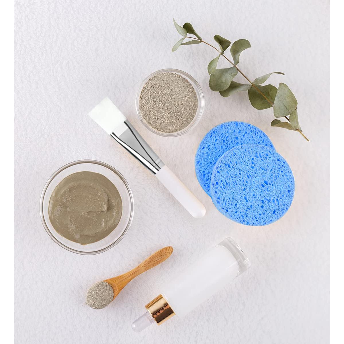 Esponjas Faciales Comprimidas Siluker - 50 Unidades 100% Celulosa Natural