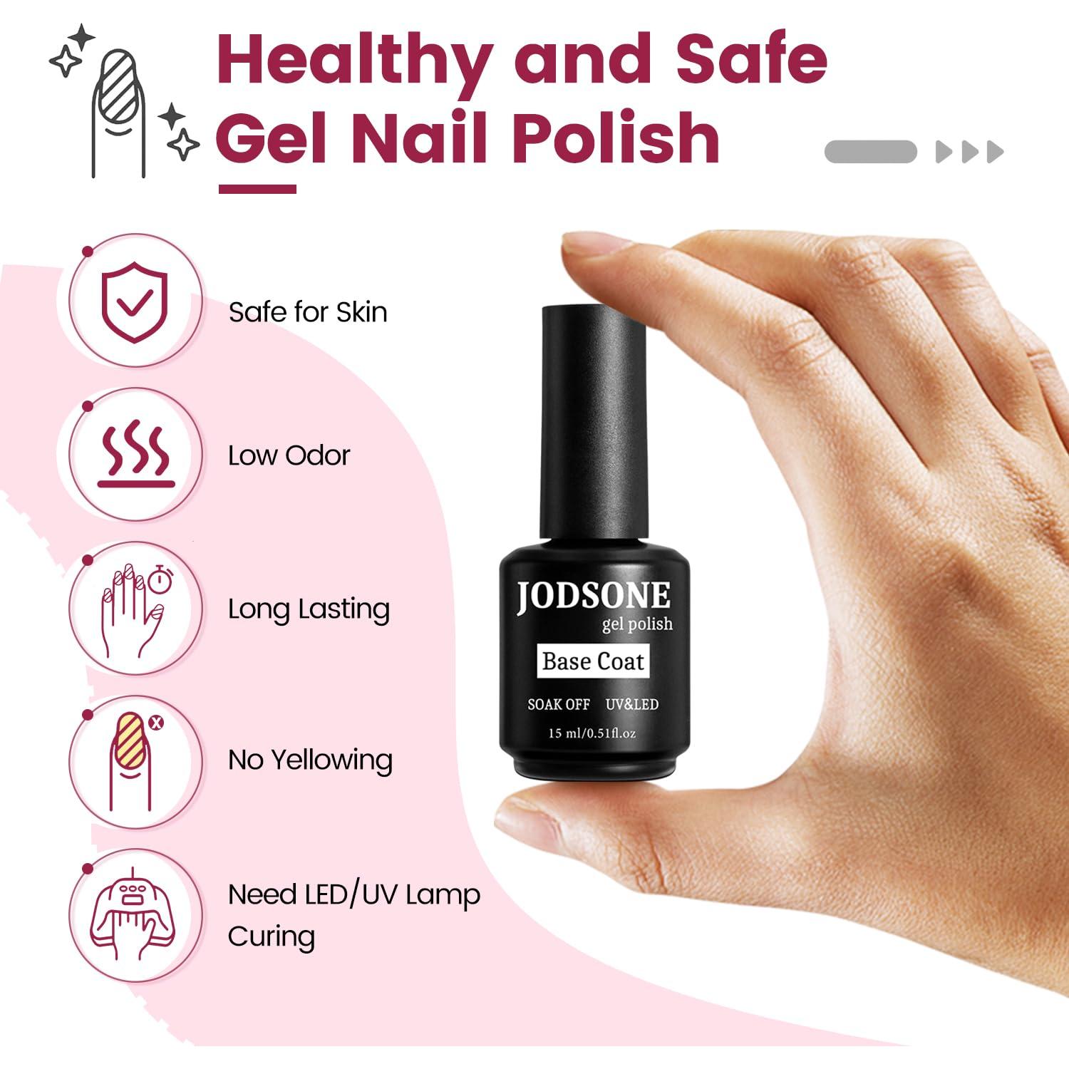 Base Coat Gel JODSONE 15ml Esmalte Uñas Brillante Secado Rápido