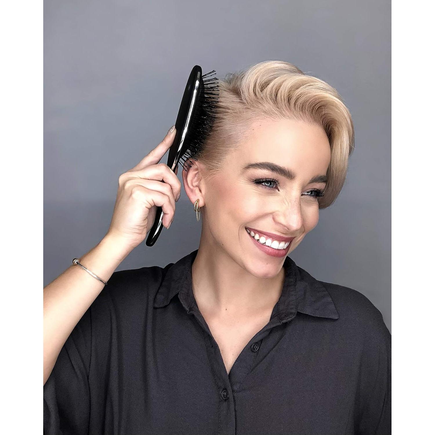 Cepillo Desenredante Framar para Cabello Rizado - Negro