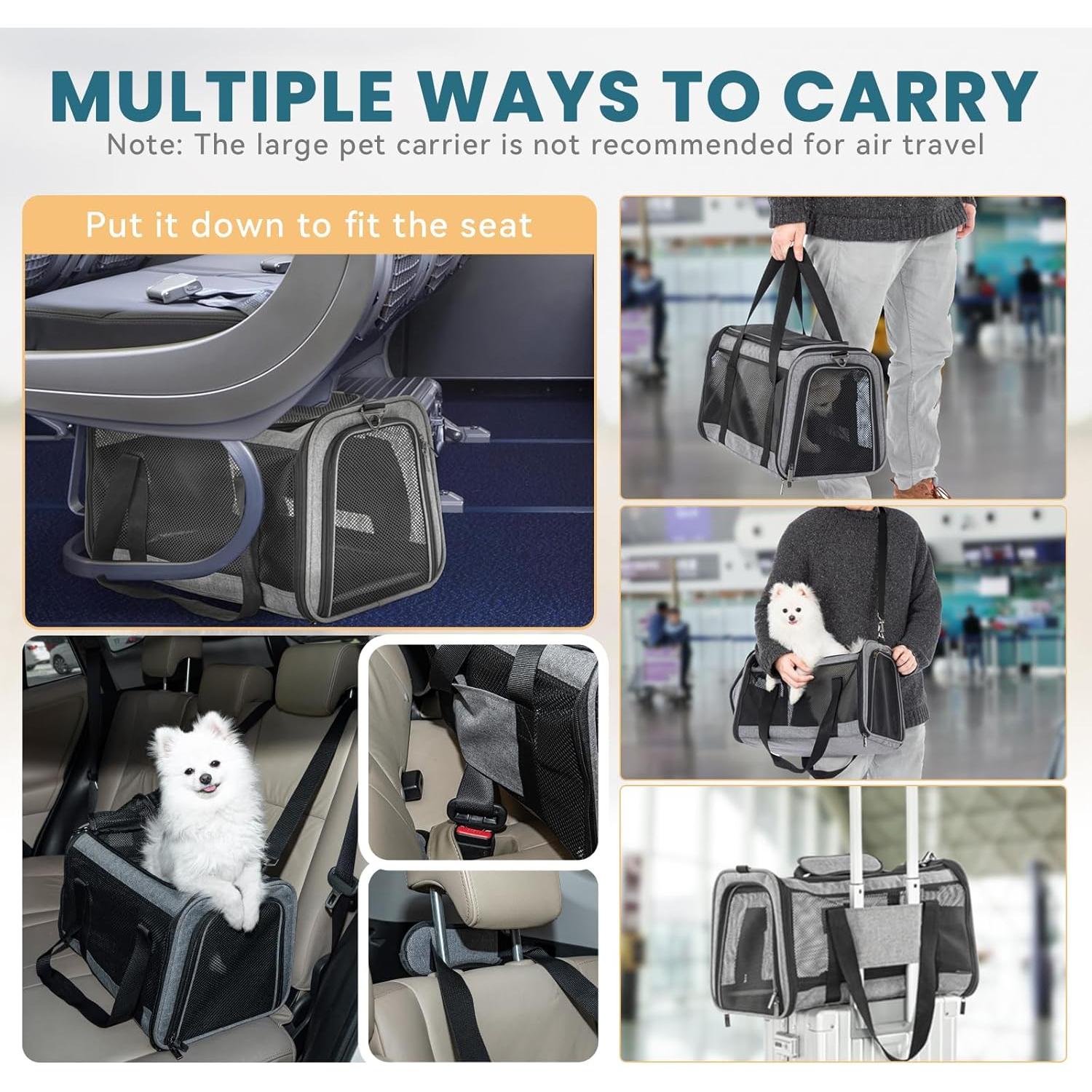 Transportadora Petsfit para gatos y perros pequeños 30x48cm