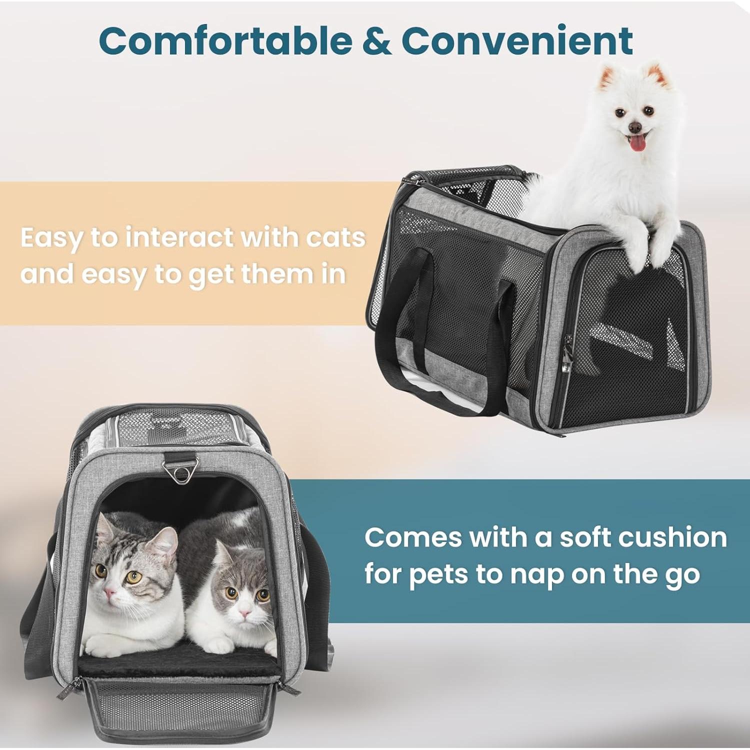 Transportadora Petsfit para gatos y perros pequeños 30x48cm