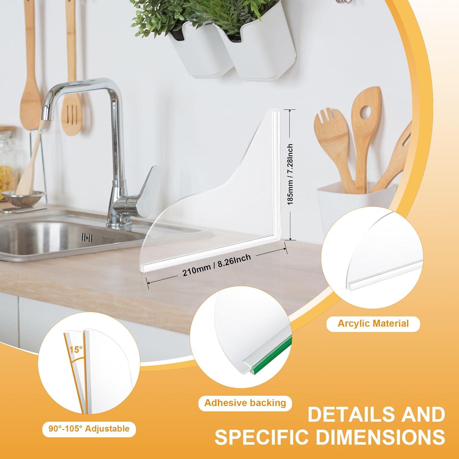 Guardia de Salpicaduras de Silicona UIOCSSC - Paquete de 2