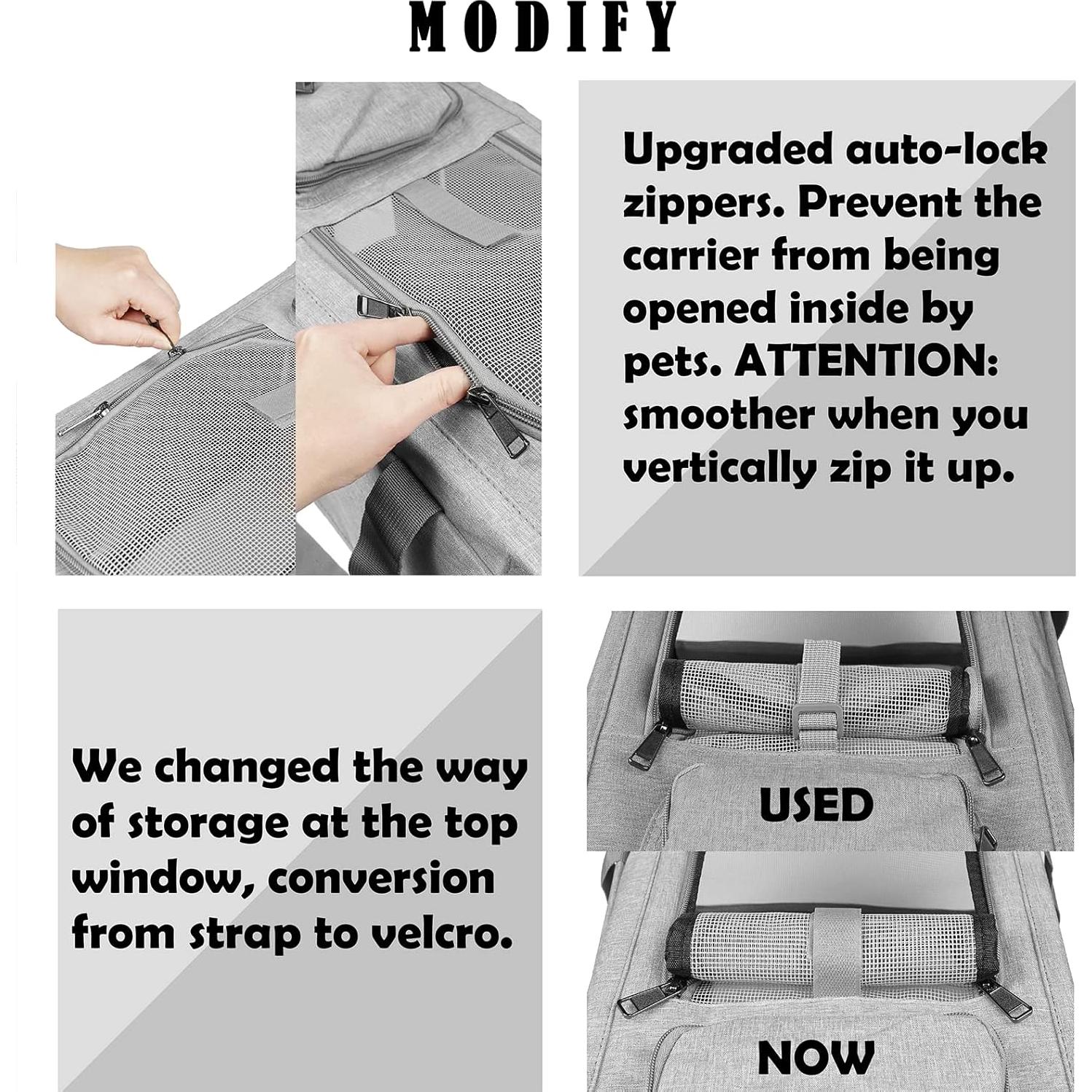 Transportín para Gatos GAPZER Grande Plegable y Lavable