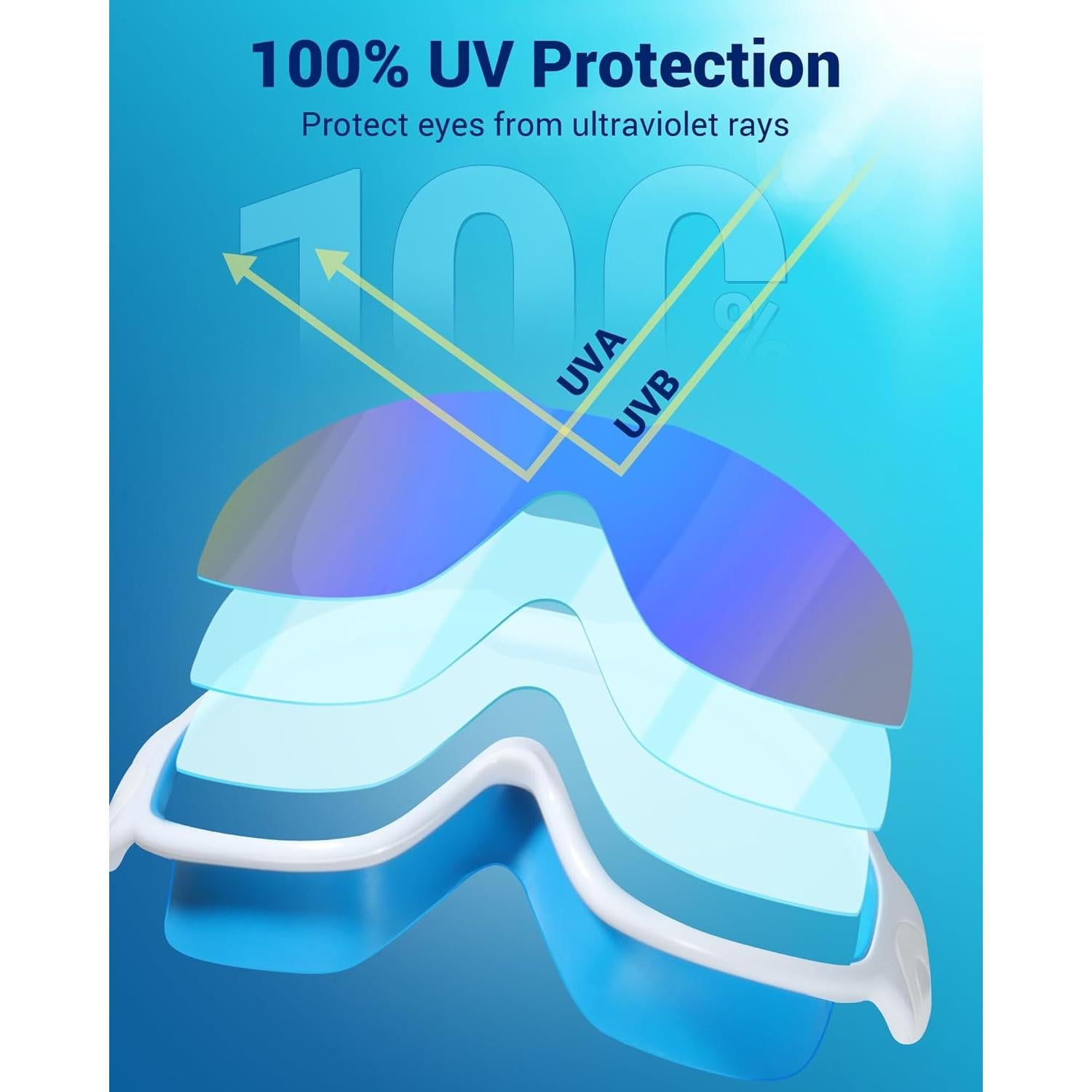 Gafas de Natación Freela 2 Pack Unisex Antiempañante UV