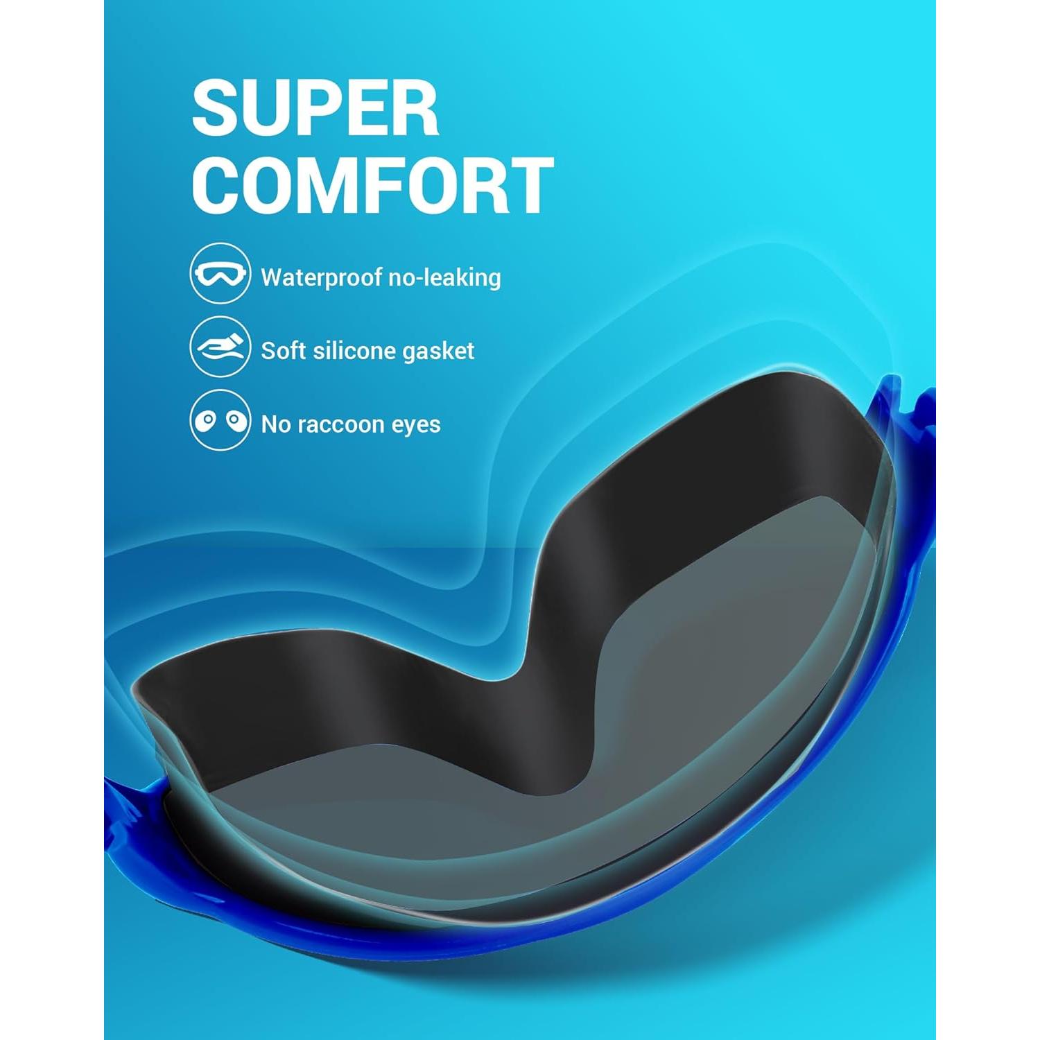 Gafas de Natación Freela 2 Pack Unisex Antiempañante UV