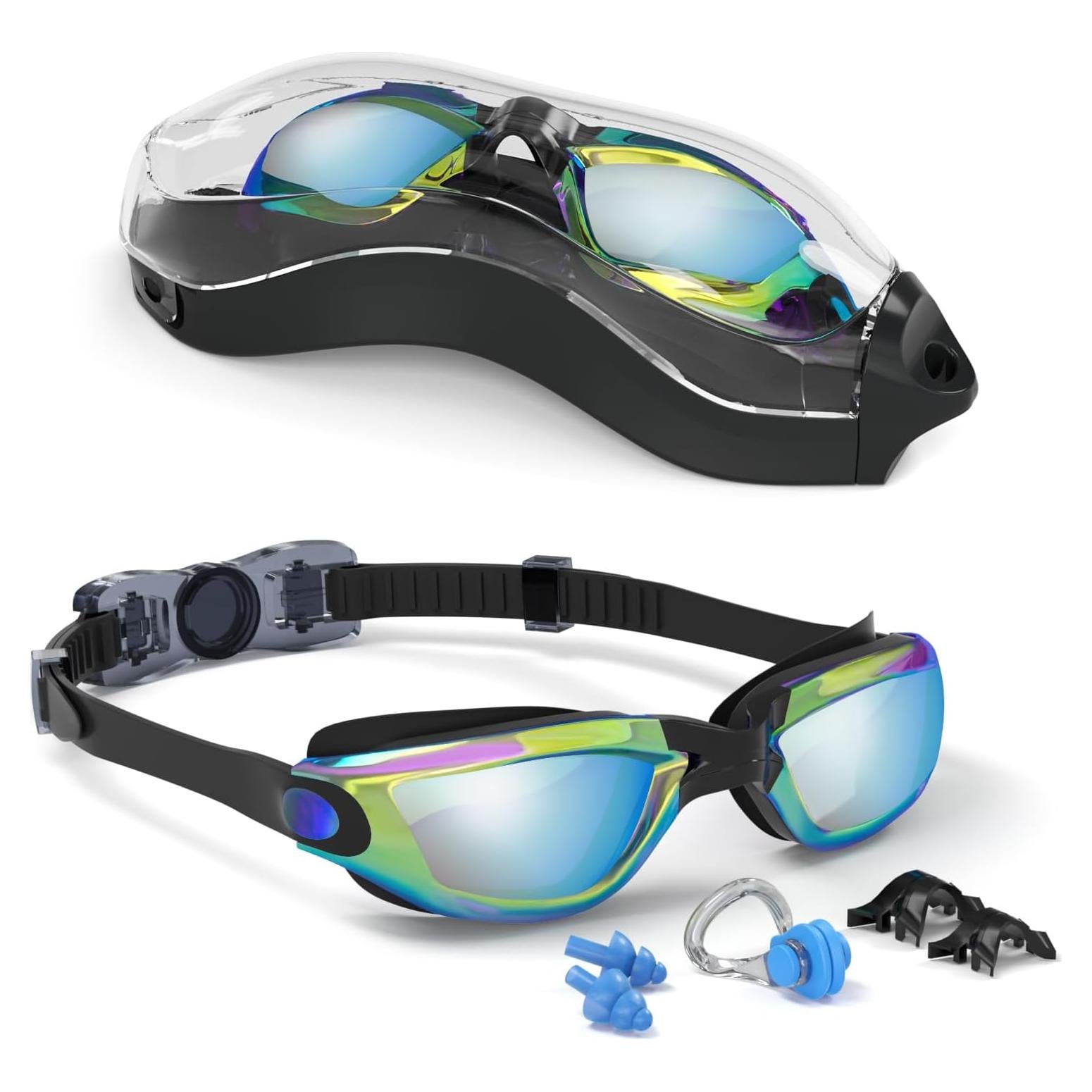 Gafas de natación Hurdilen para niños 3-15 años con clip y tapones