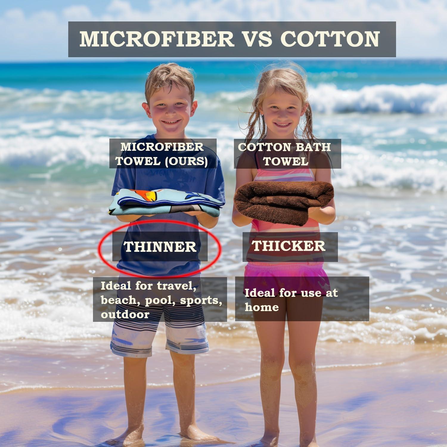 Toalla de Playa Microfibra Dinosaurio Dashn 76x152cm Ligera