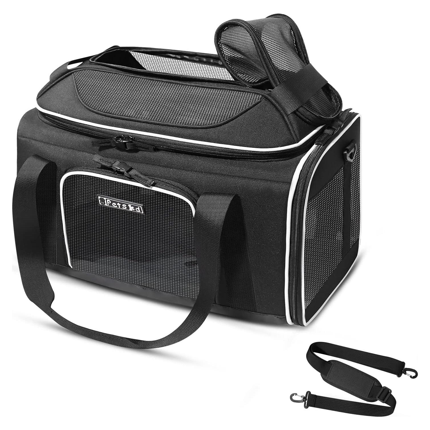 Transportín para Mascotas Petskd 43x28x24 cm Aprobado TSA