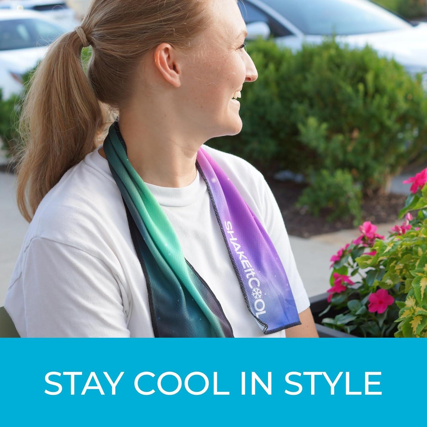 Toalla Enfriadora SHAKEitCOOL Aurora - Ligera y Absorbente