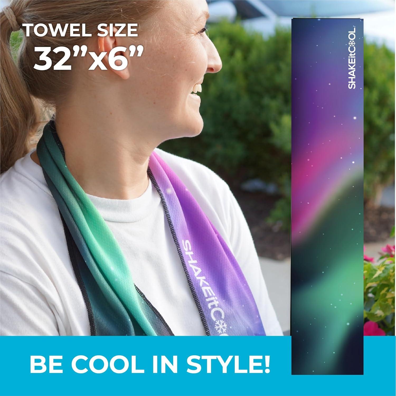 Toalla Enfriadora SHAKEitCOOL Aurora - Ligera y Absorbente