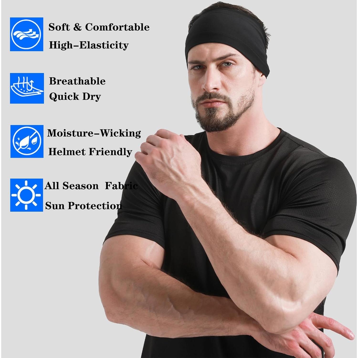 Banda para Correr DEMIL Unisex, Absorbente y Elástica, 11.5 cm