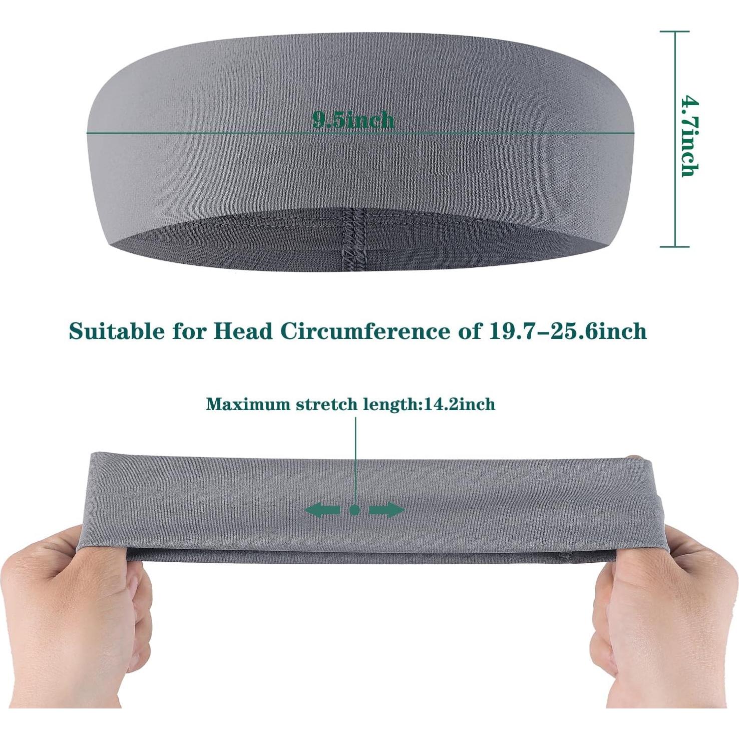 Banda para Correr DEMIL Unisex, Absorbente y Elástica, 11.5 cm