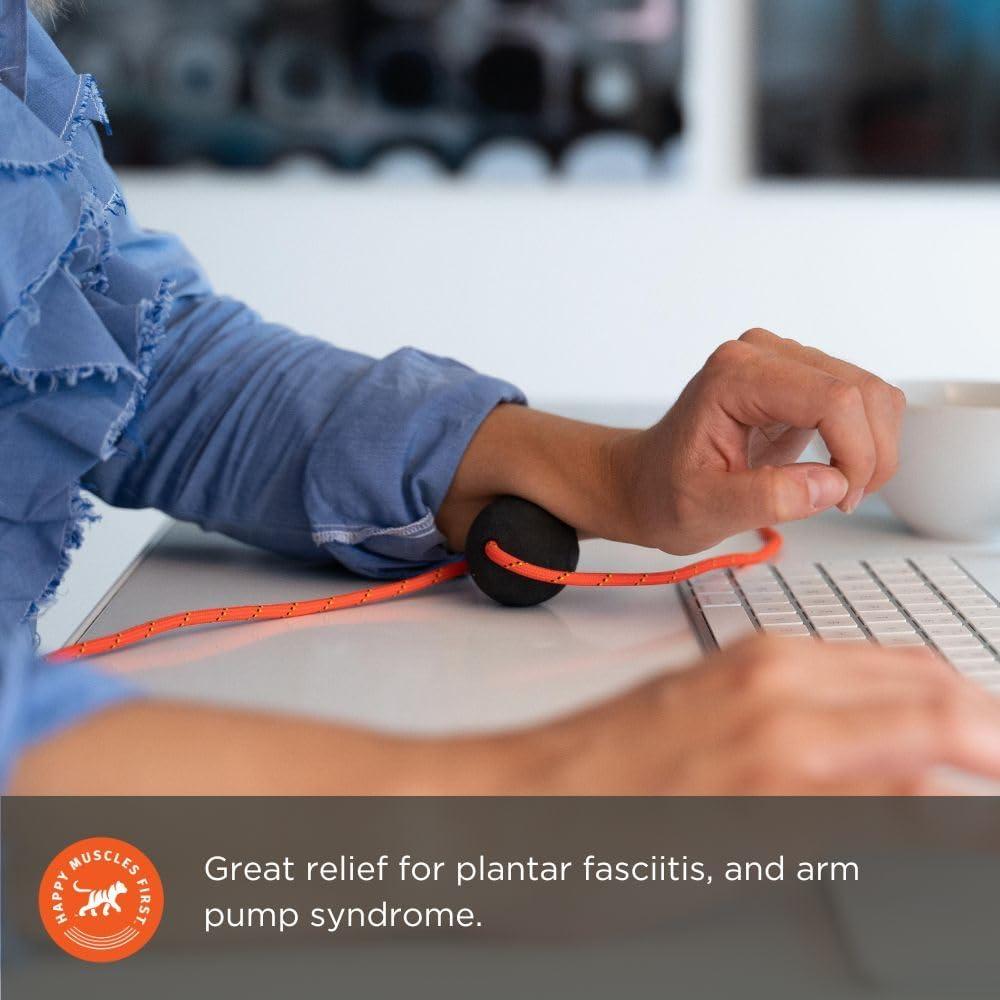 Pelota de masaje Tiger Tail 1.7 cm con cuerda de 127 cm