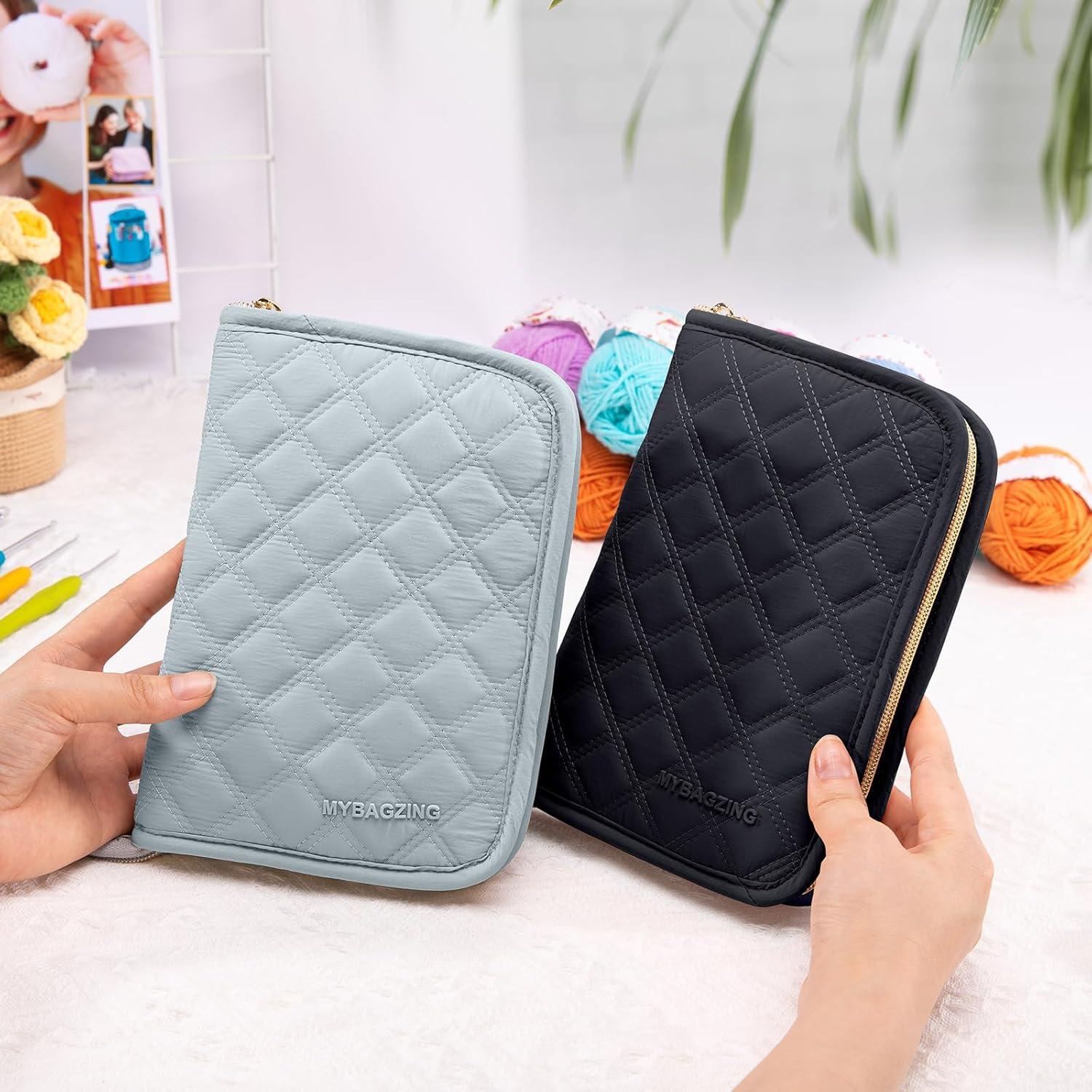 Juego de Ganchillos de Crochet MYBAGZING con Estuche - 14 Piezas