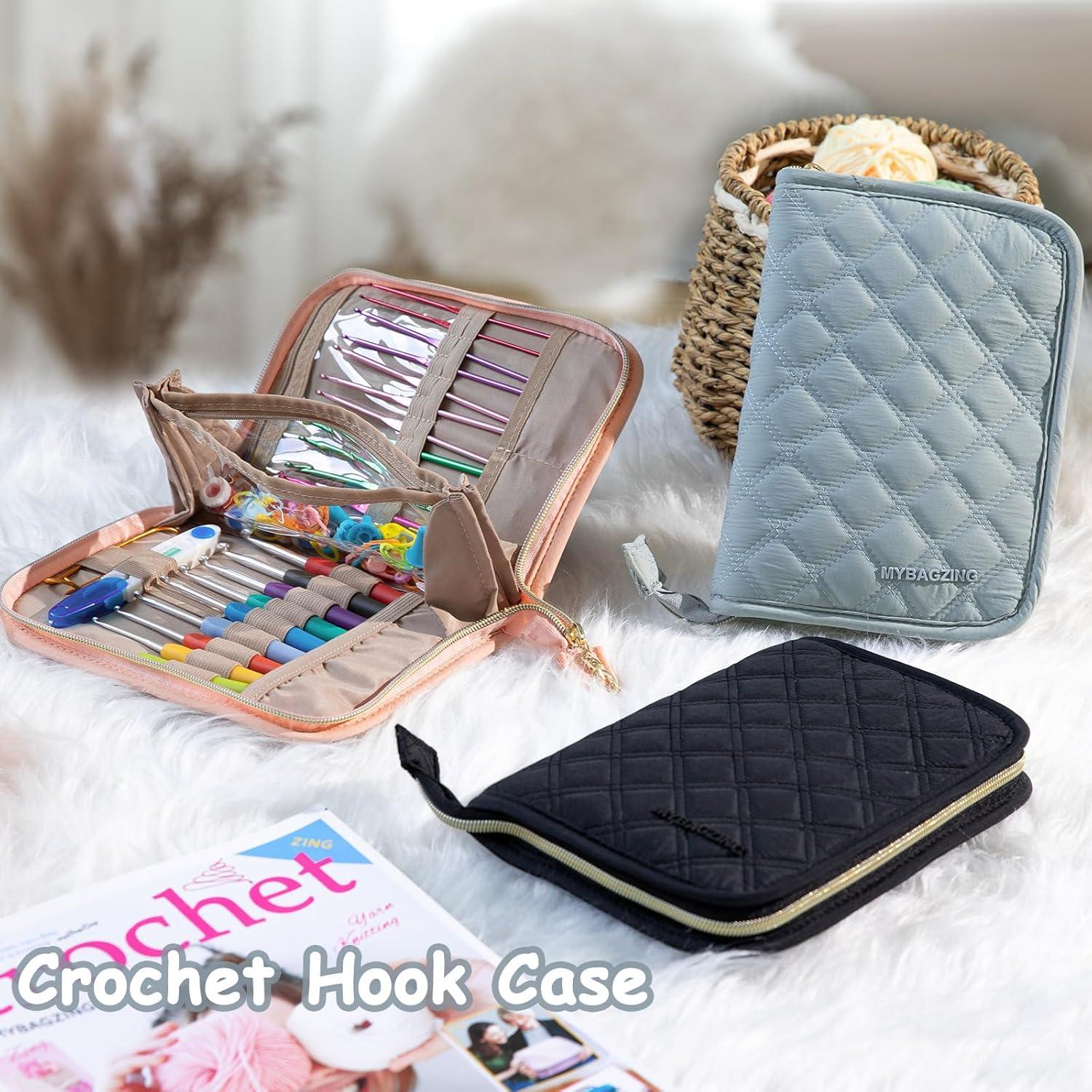 Juego de Ganchillos de Crochet MYBAGZING con Estuche - 14 Piezas