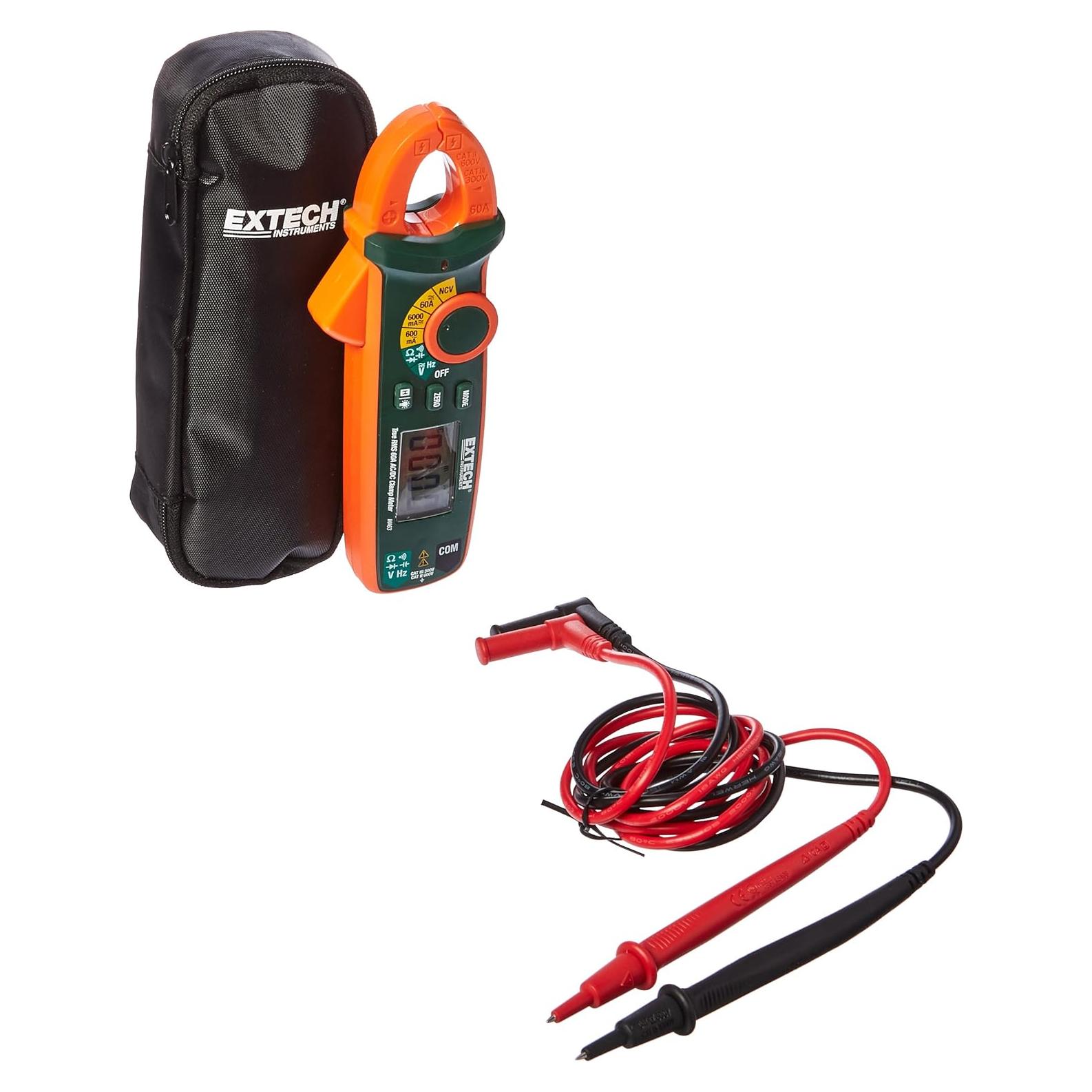 Medidor de Pinza Extech MA63 True RMS 60A AC/DC NCV