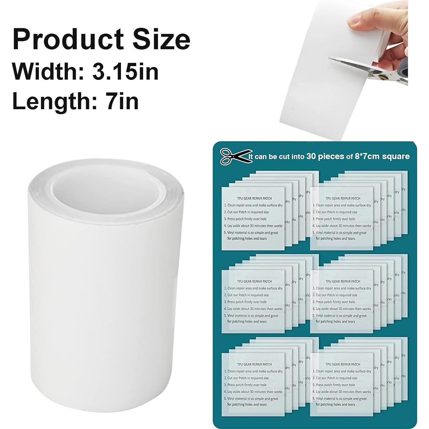 Kit de Reparación de Parche Inflable Weishuo 8cm x 2.13m TPU