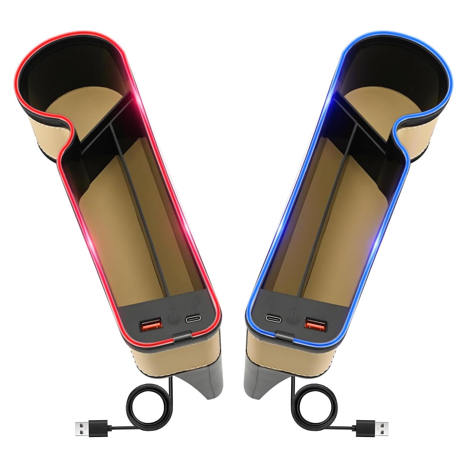 Relleno Organizador de Espacio entre Asientos Keketuohai Beige con Luz LED