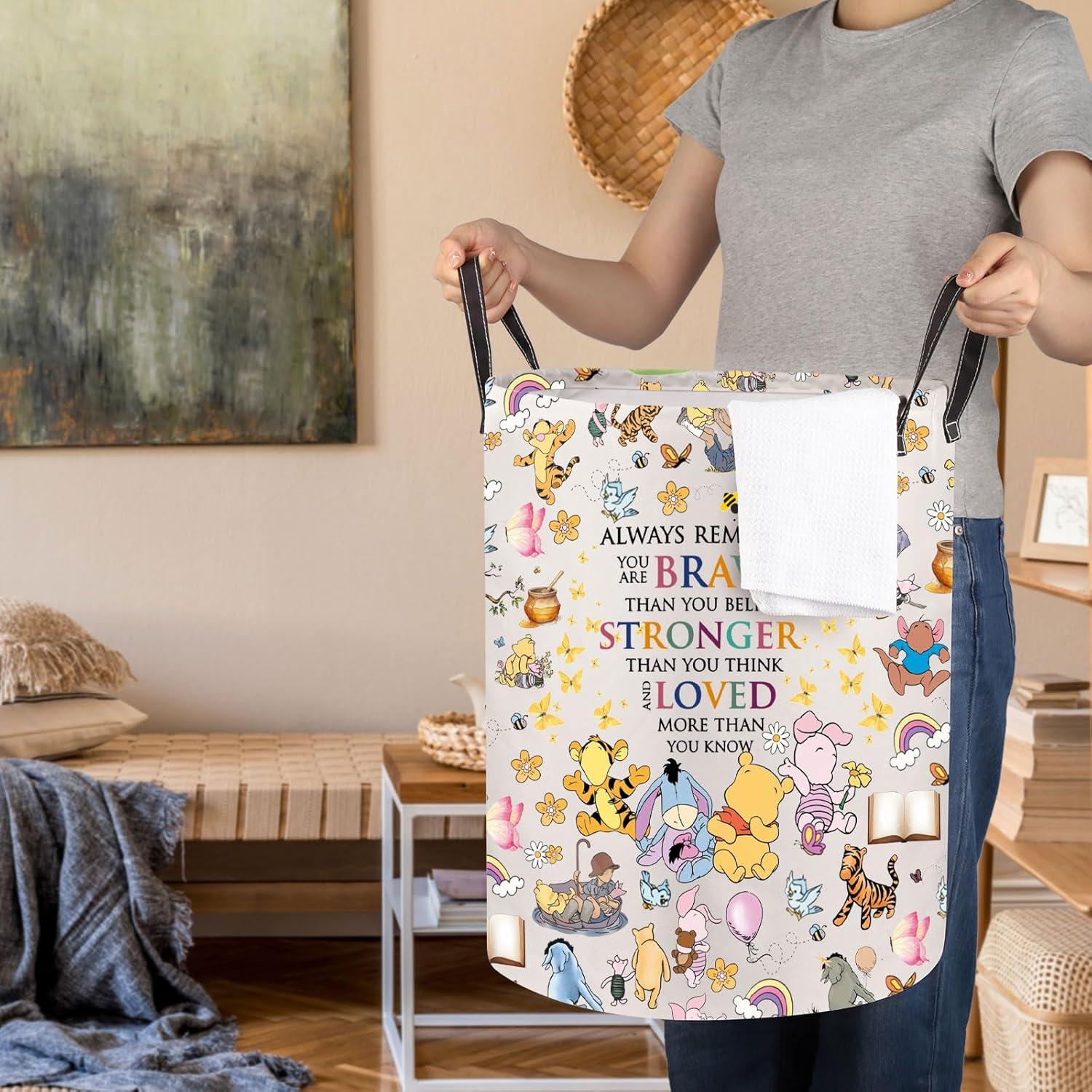 Cesta de lavandería JNIAP Oso Plegable 50x40 cm Impermeable