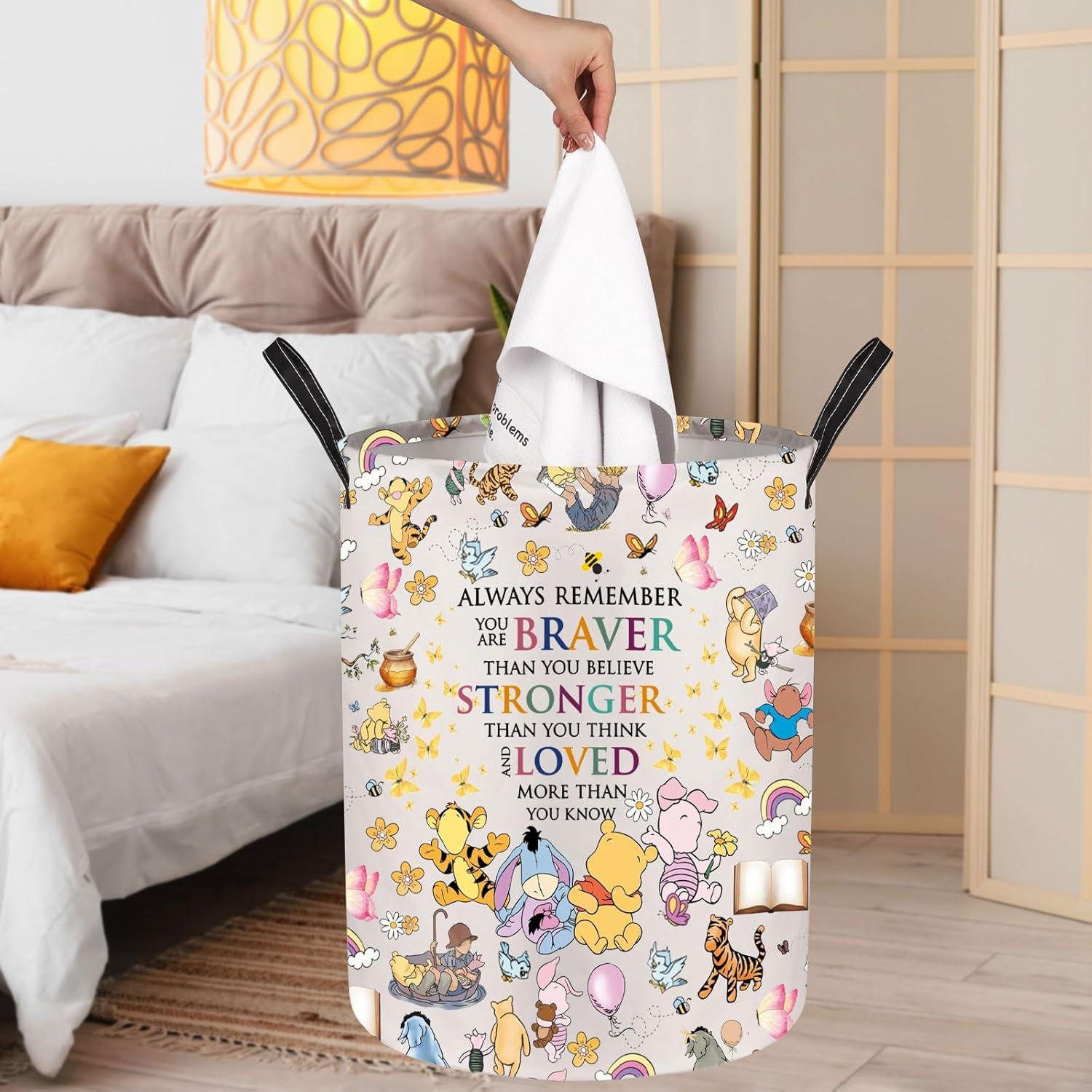 Cesta de lavandería JNIAP Oso Plegable 50x40 cm Impermeable