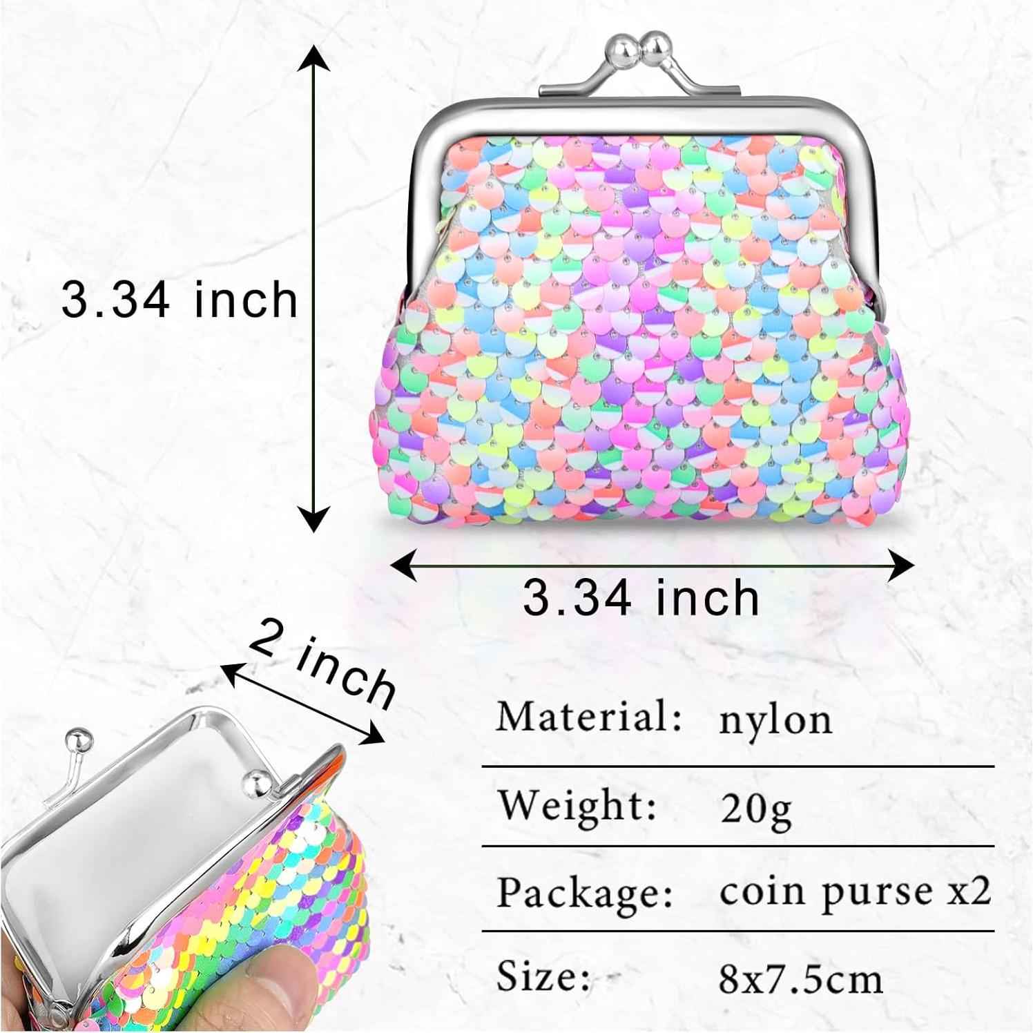 Monedero de Nylon y Lentejuelas 2 Piezas para Niñas