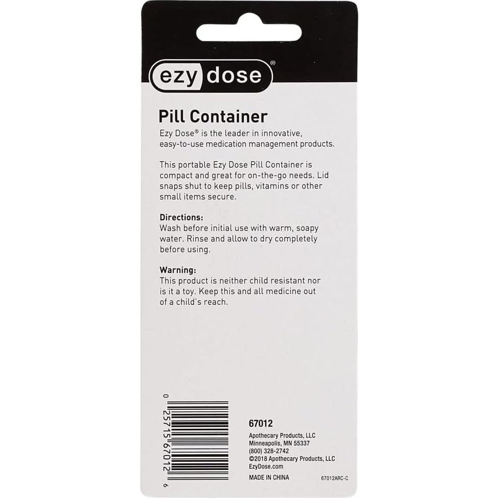 Organizador de Pastillas Ezy Dose 1-Pack Viaje Compacto